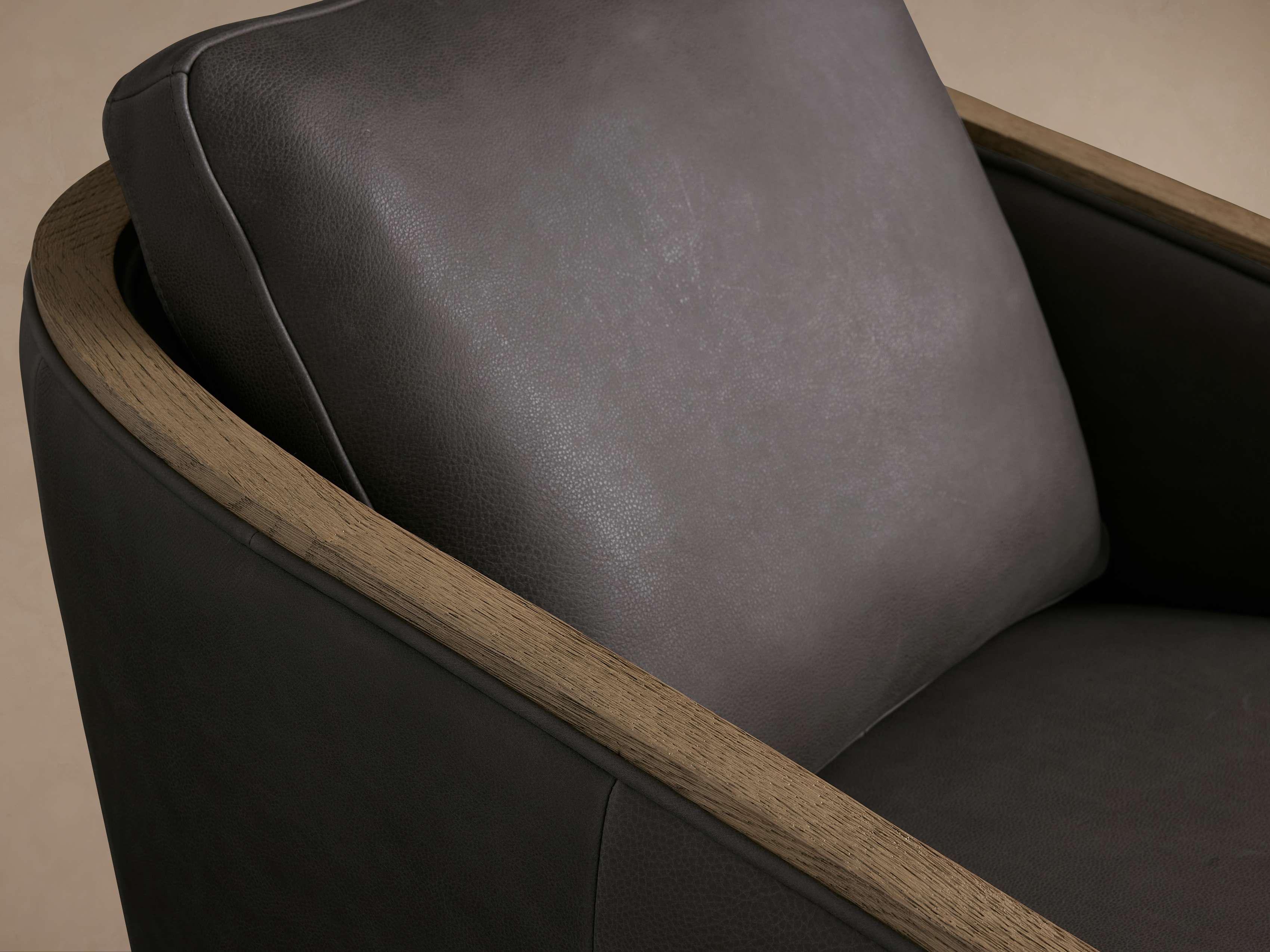 Pomona Leather Swivel Chair