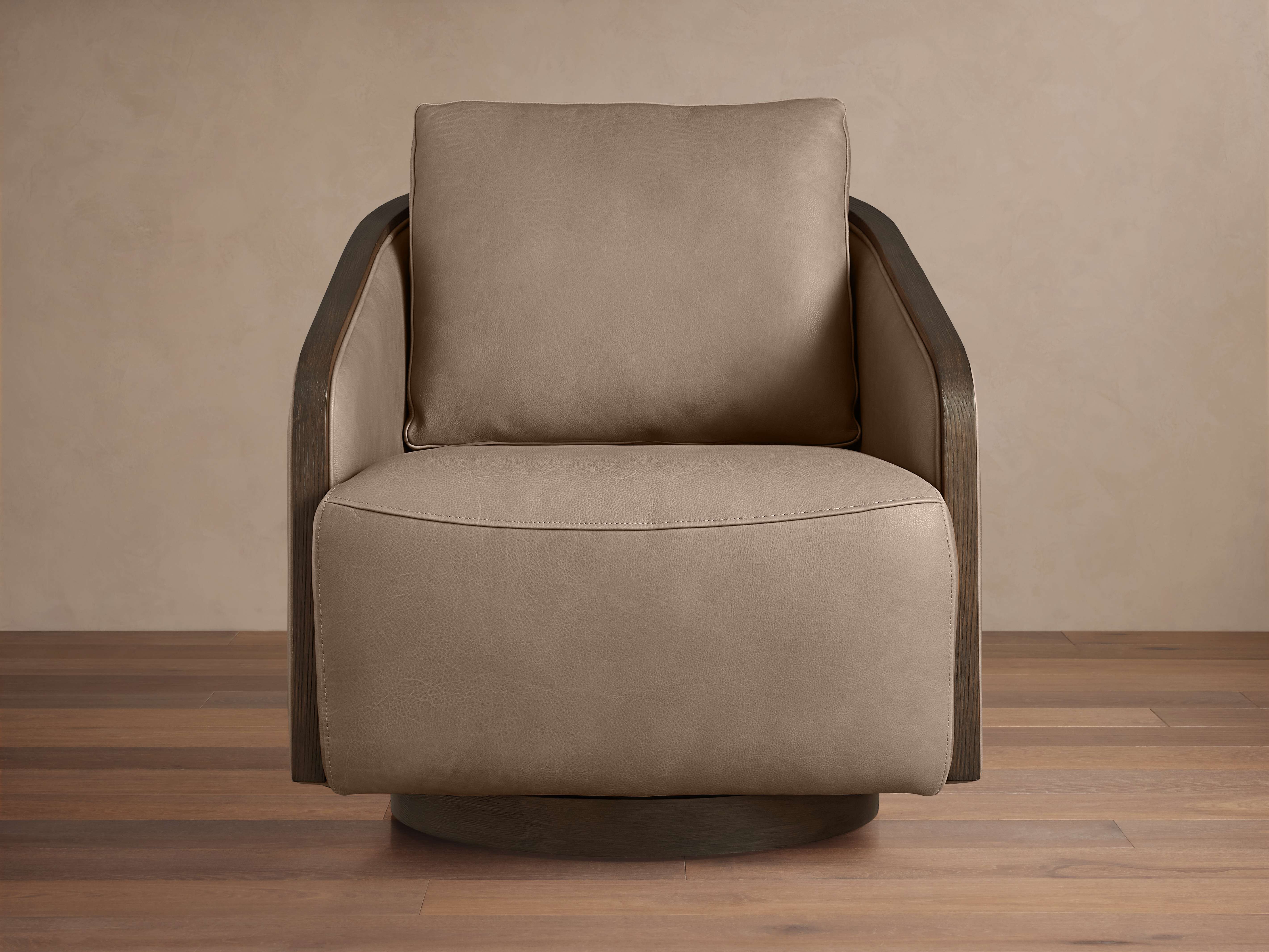 Pomona Leather Swivel Chair