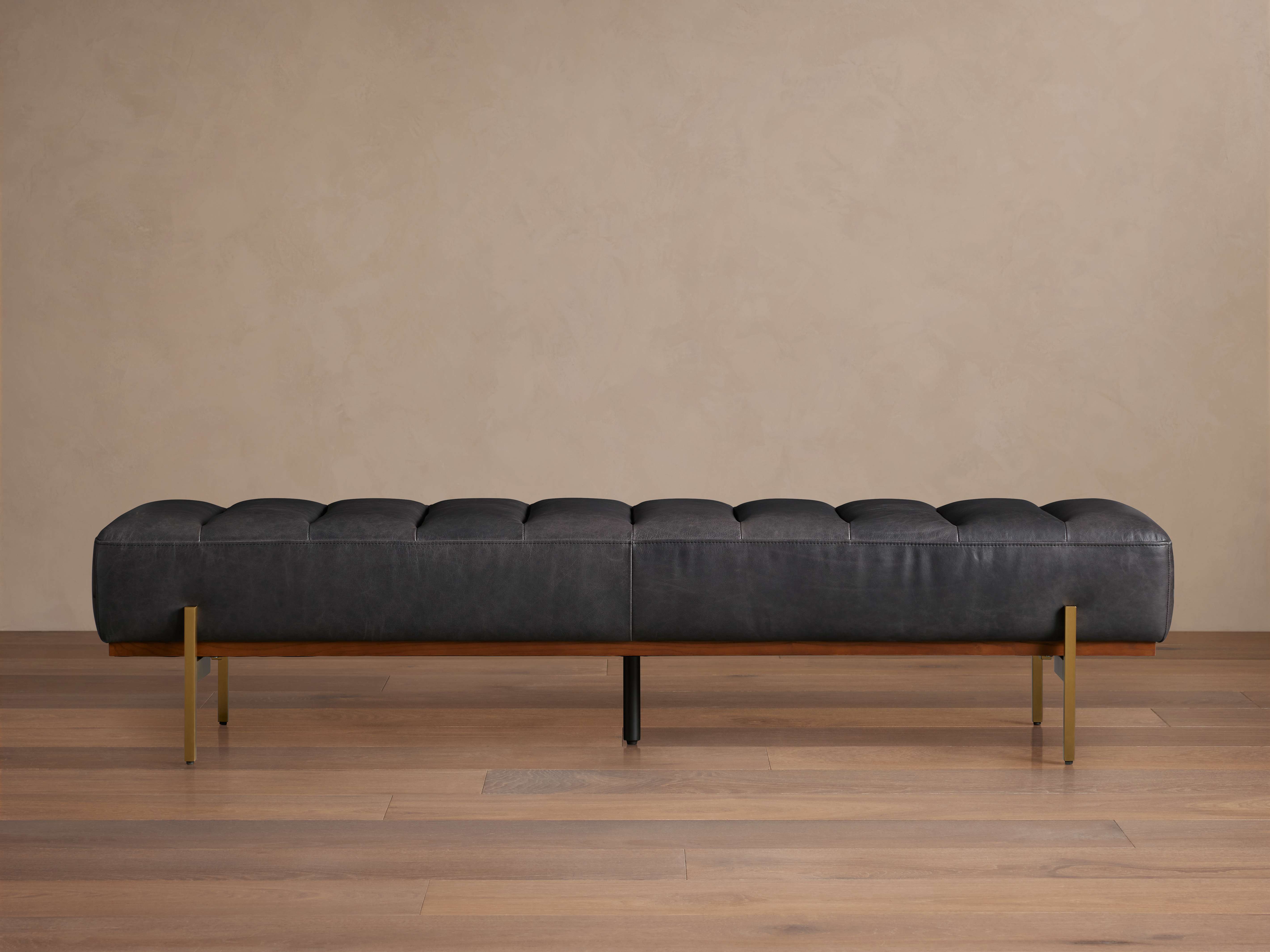 Lansing Leather Bench