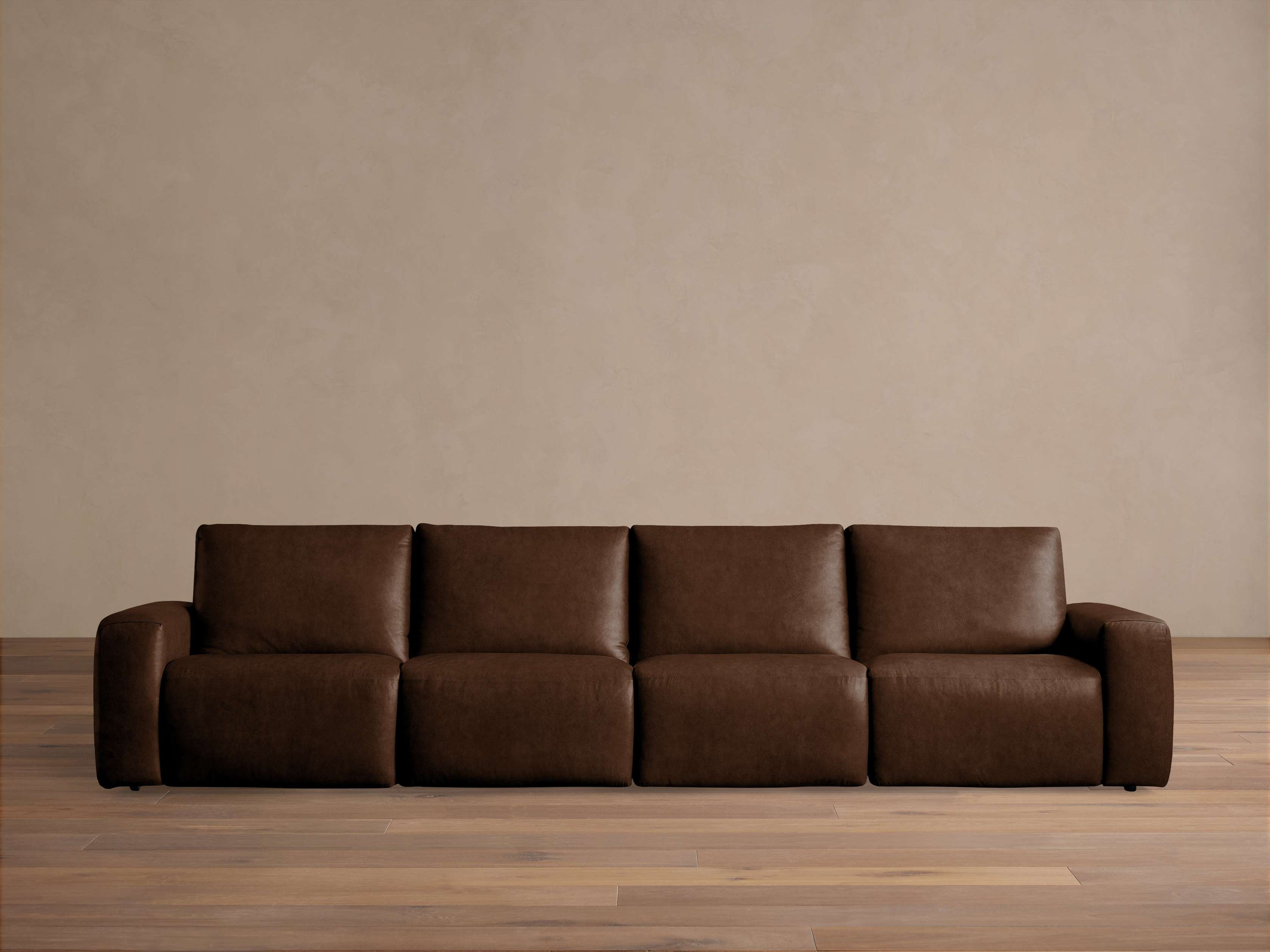 Brennan Leather Four-Piece Motion Sectional – Arhaus