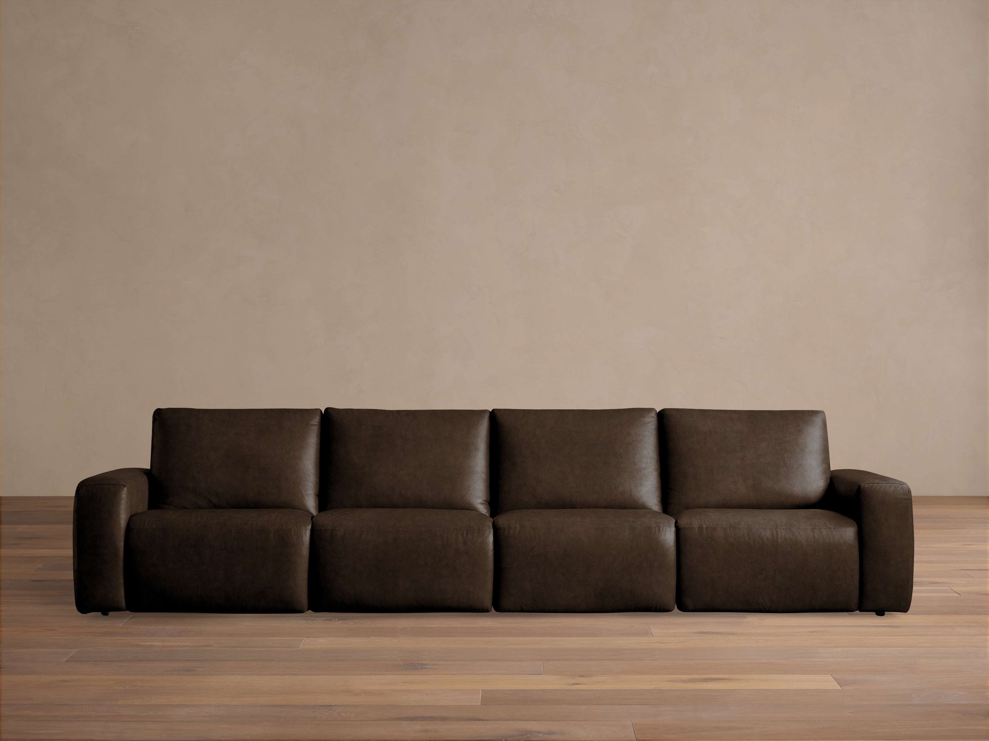 Brennan Leather Four-Piece Motion Sectional – Arhaus