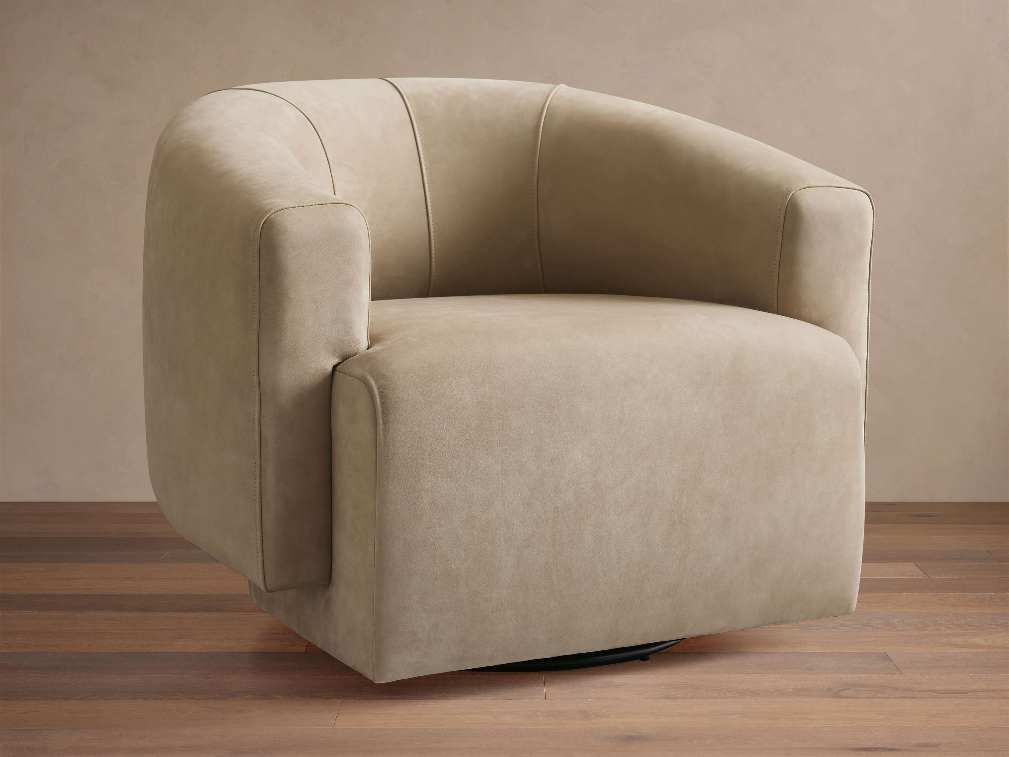 Living Room Arhaus Leather Swivel Chair Vernon Leather Chair – Arhaus