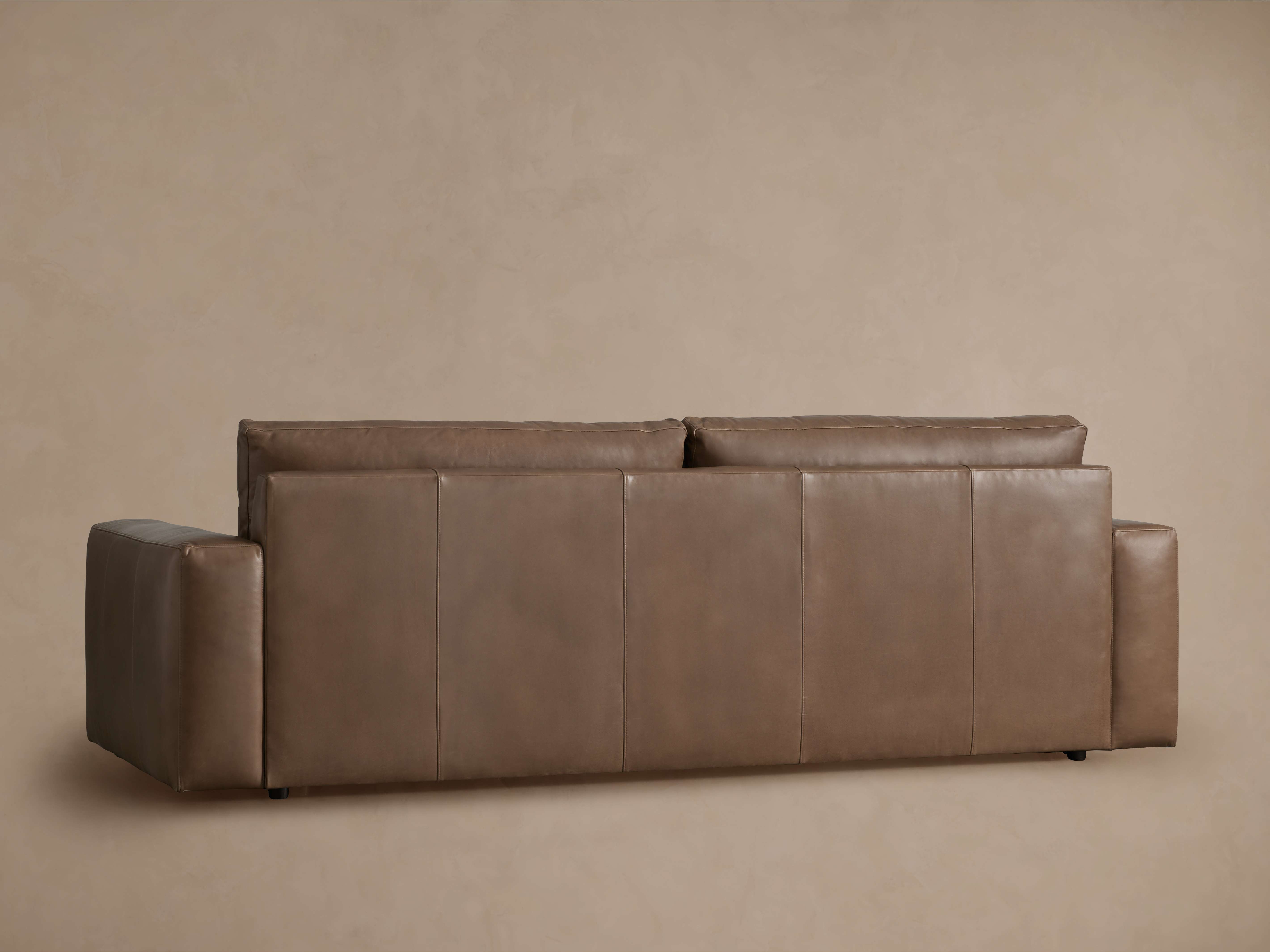 Kipton Wide Arm Leather Sofa