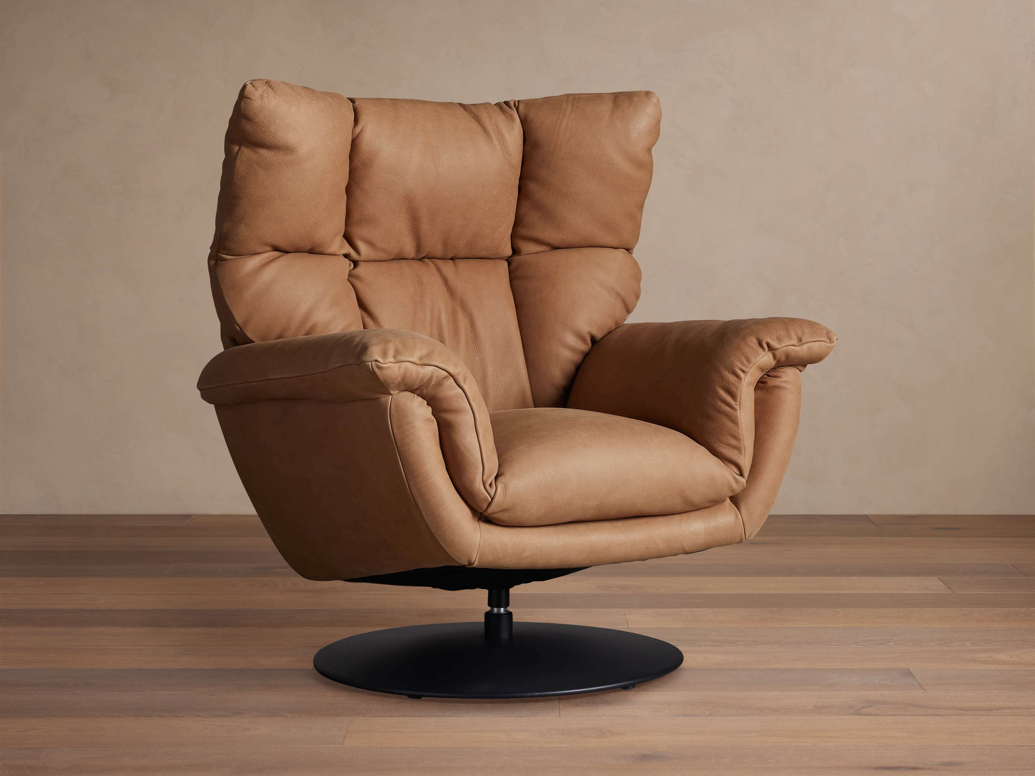 Deacon Leather Swivel Recliner