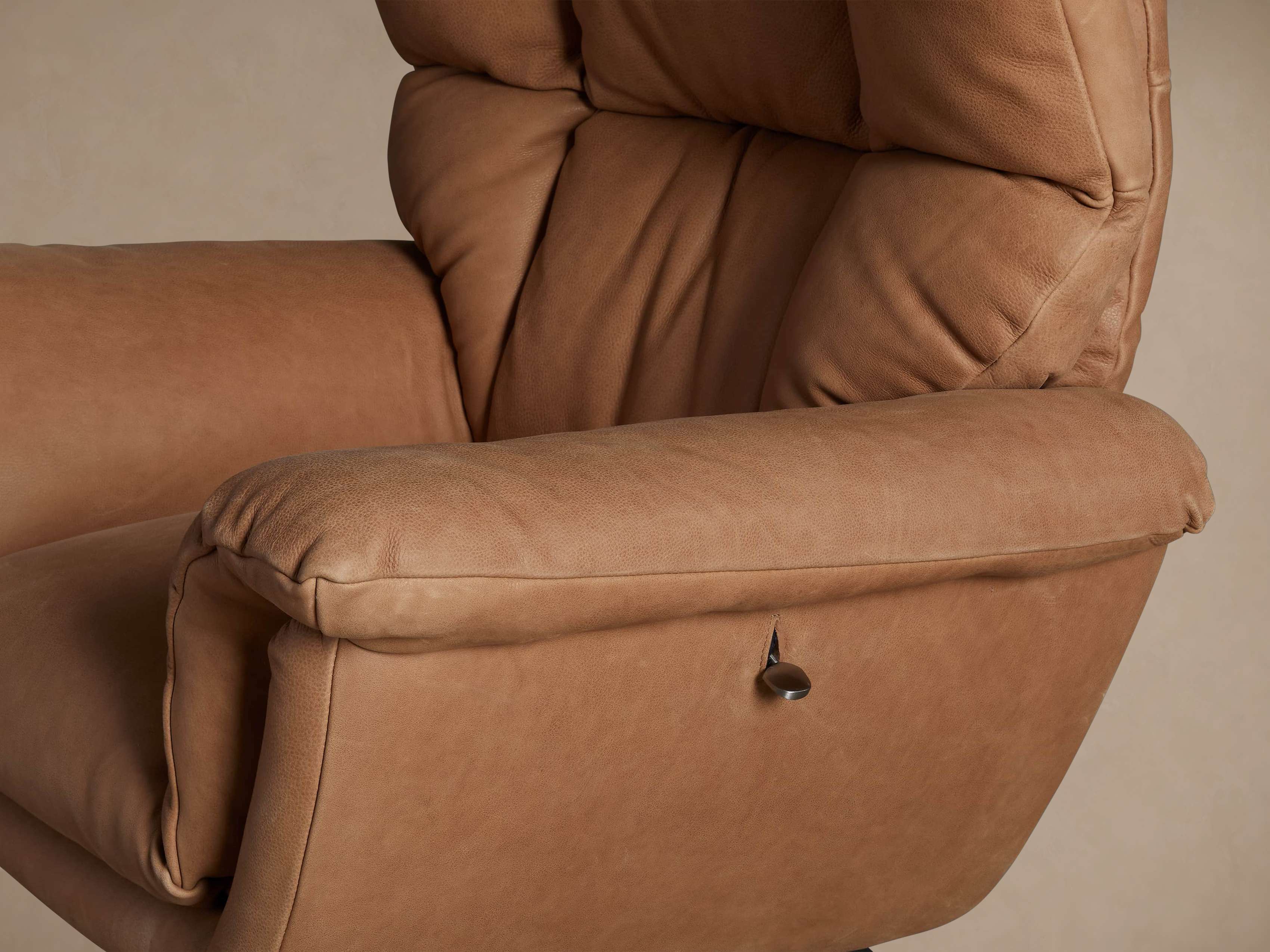 Deacon Leather Swivel Recliner