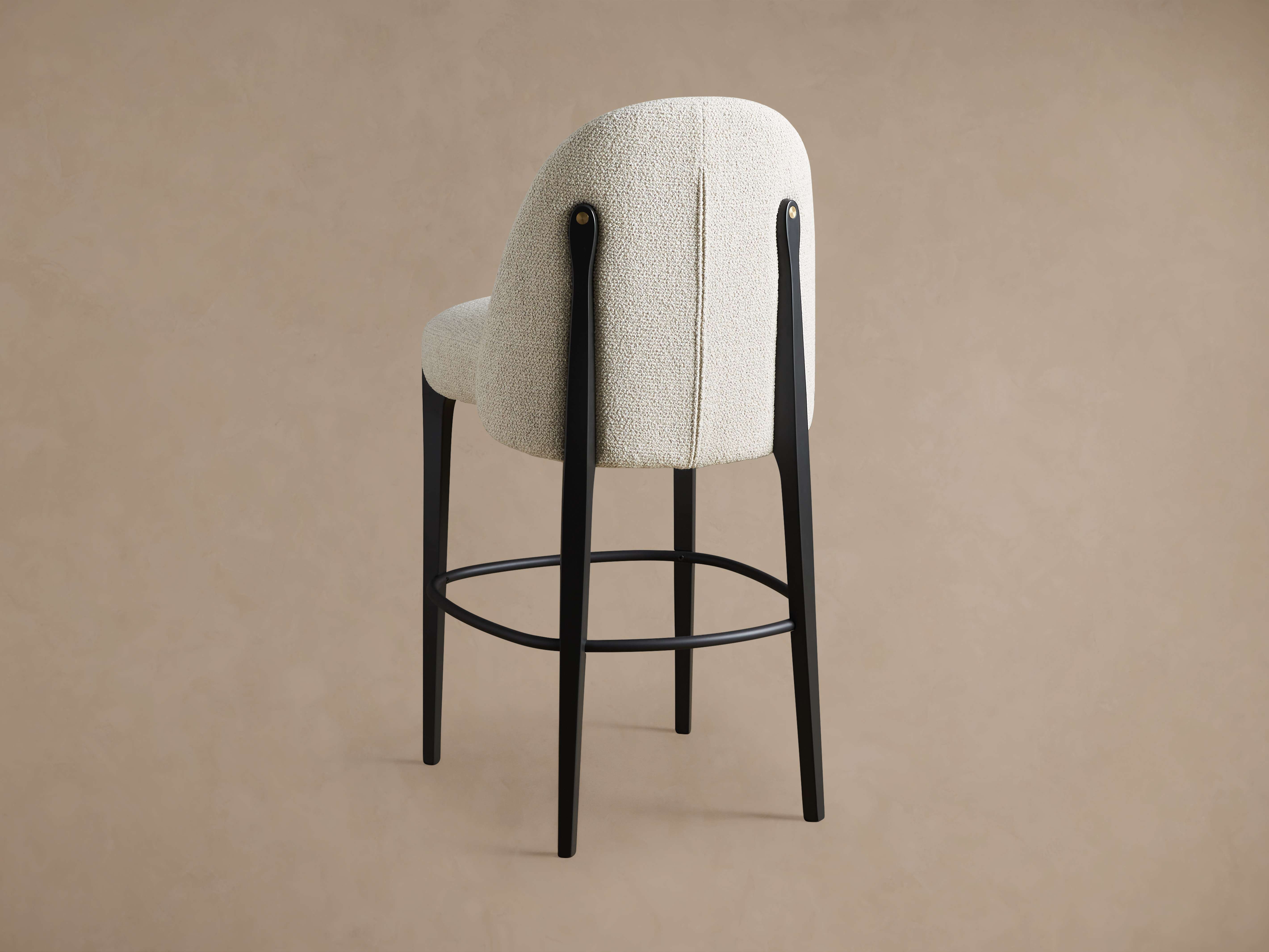 Bottoni Stool in Grizzly Taupe