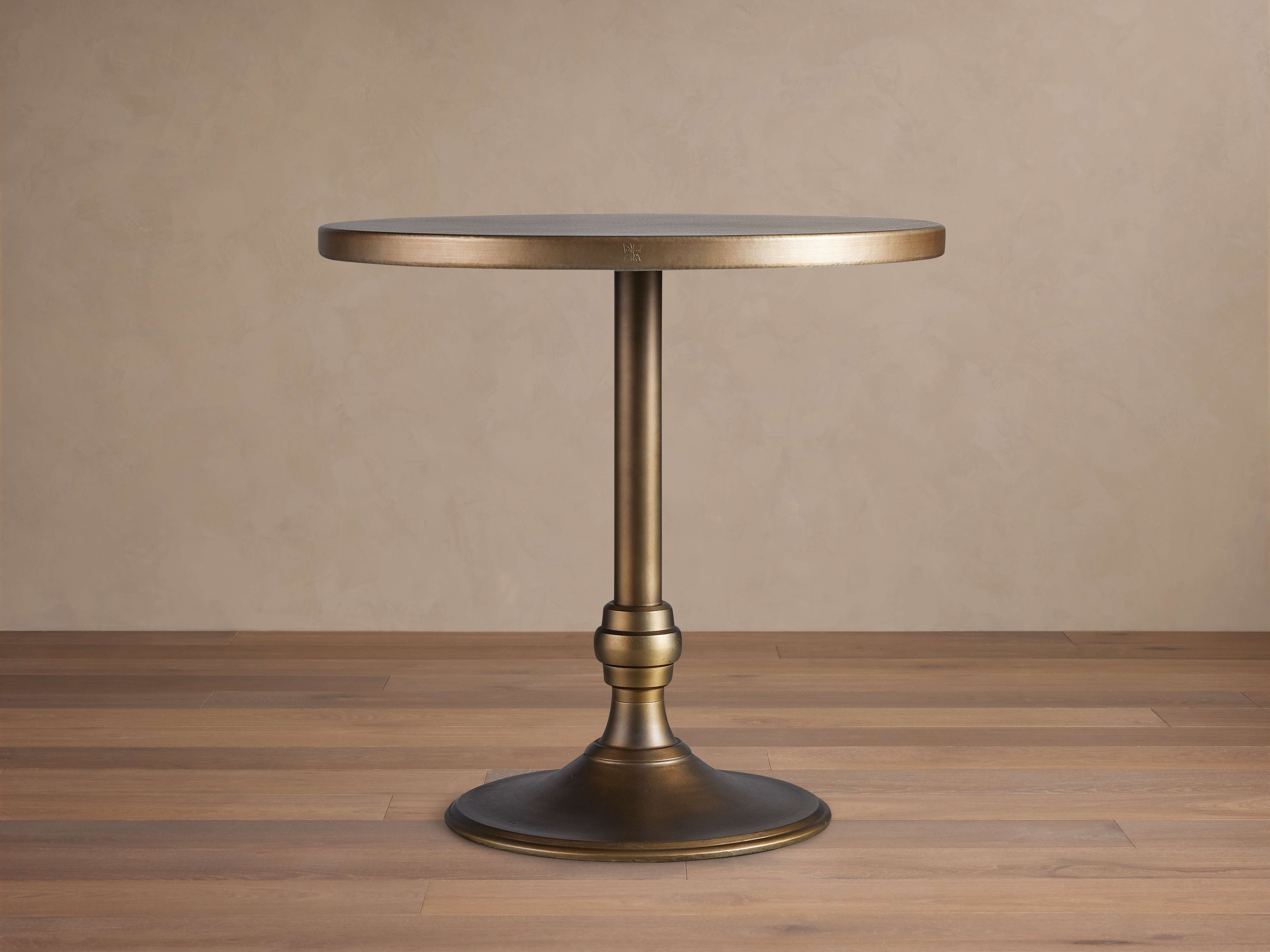 Recycled Metal Counter Table with Wade Base