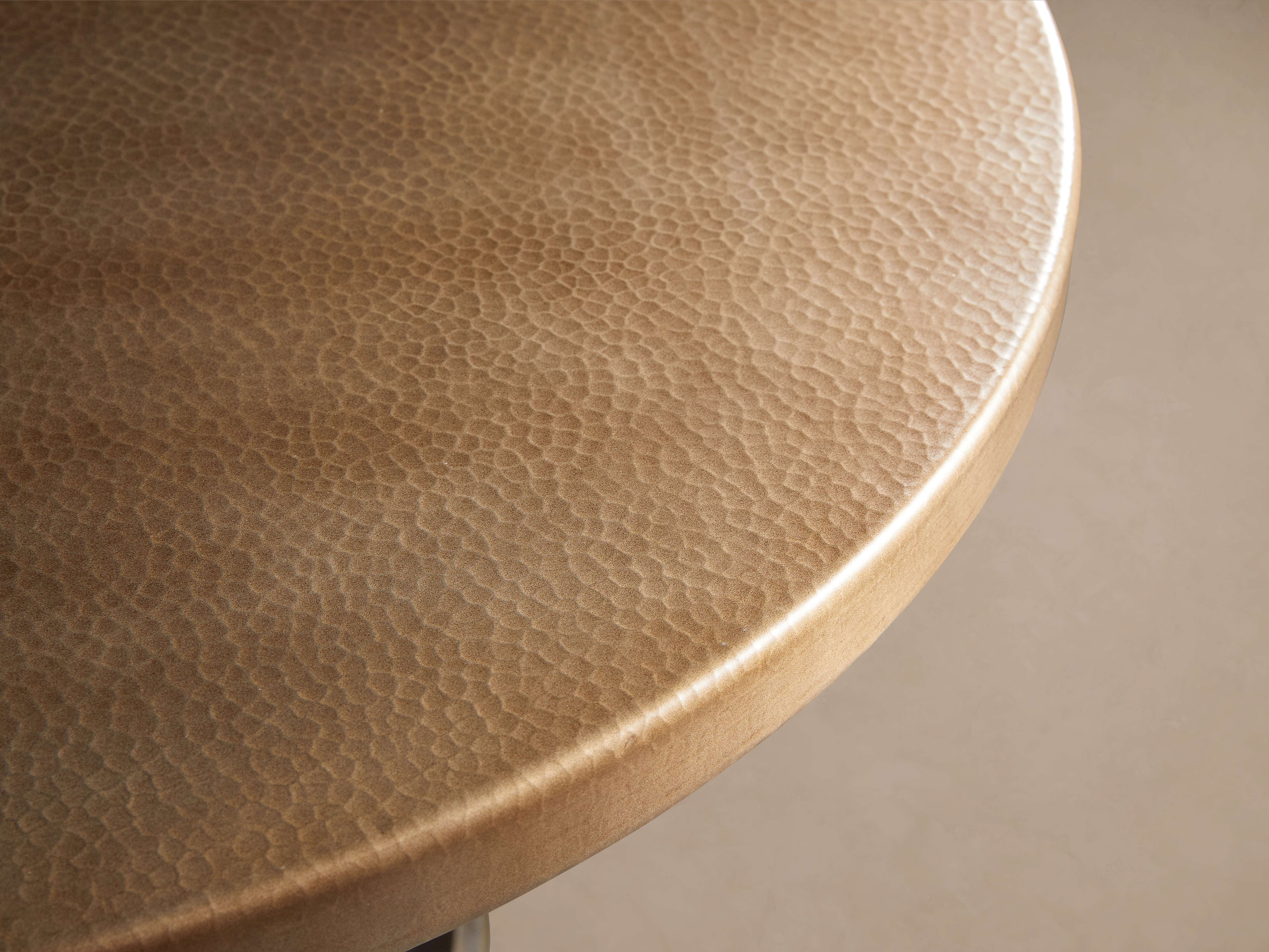 Recycled Metal Counter Table with Wade Base - Thumbnail 2