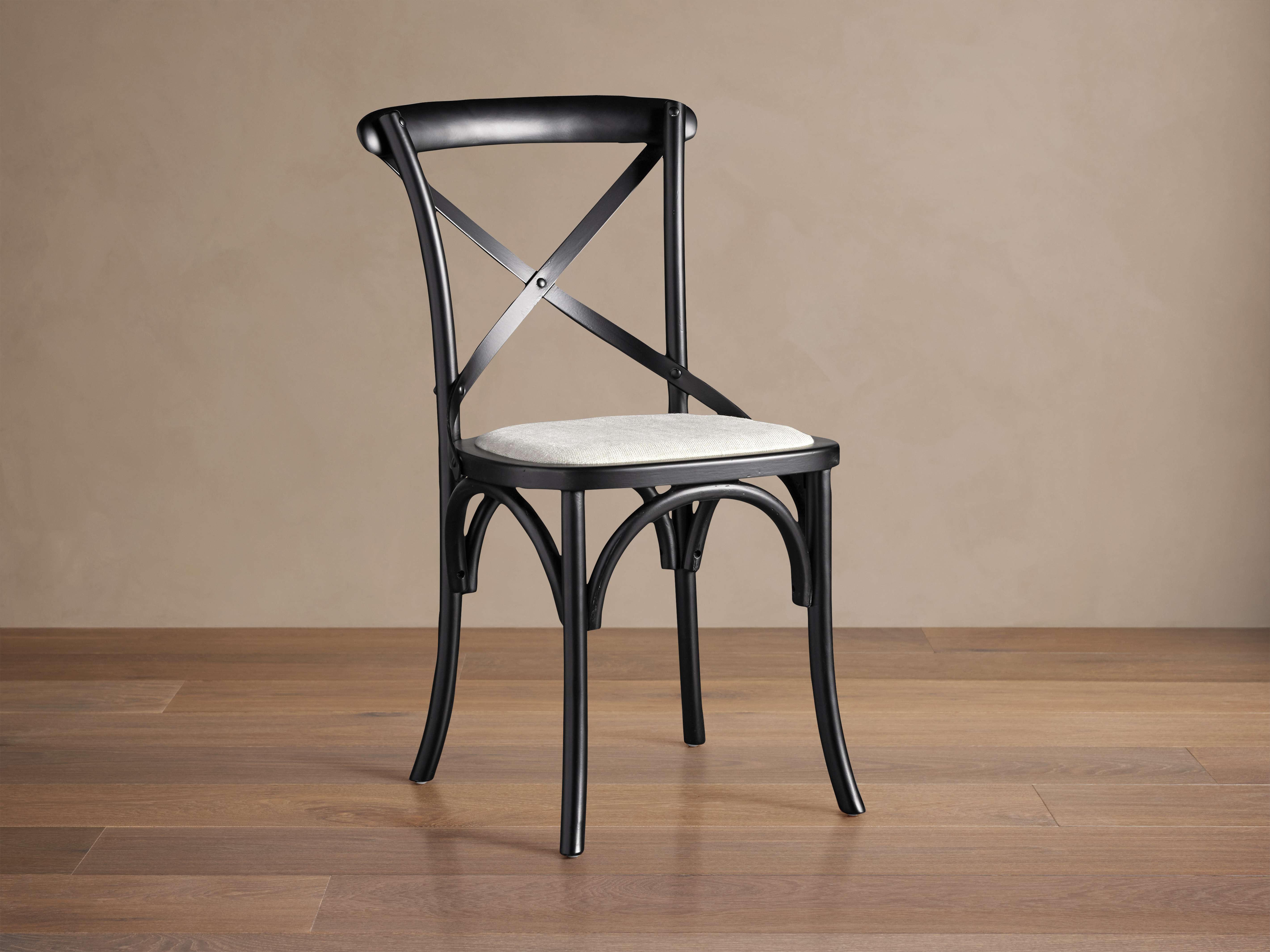 Dark Birch Wood Chairs Cadence Dining Chair With Upholstered Seat