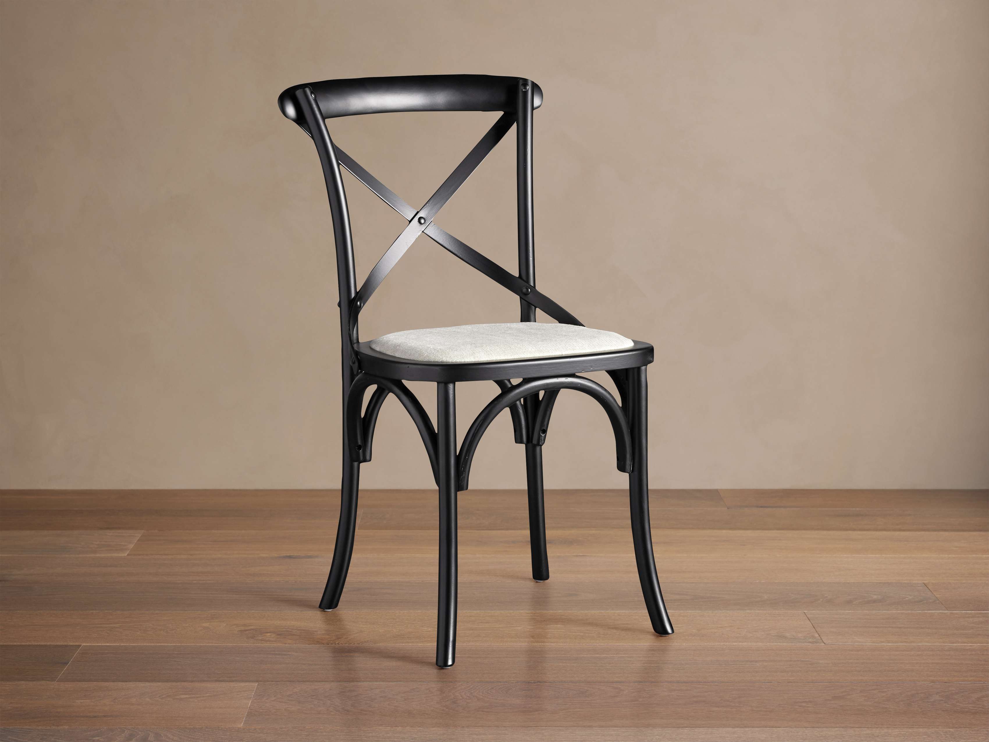 Cadence Dining Chair with Linen Natural Seat