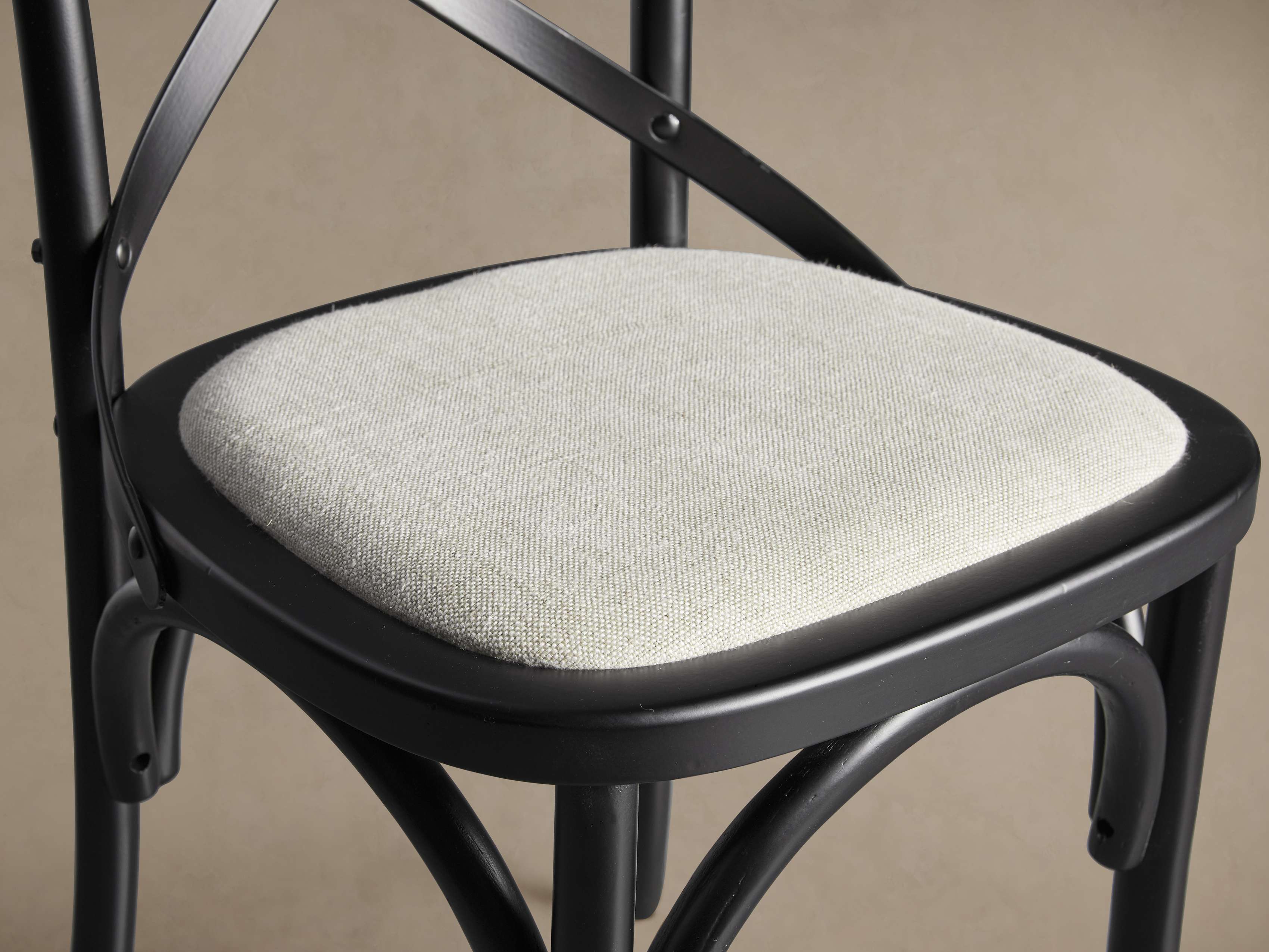 Cadence Dining Chair with Linen Natural Seat