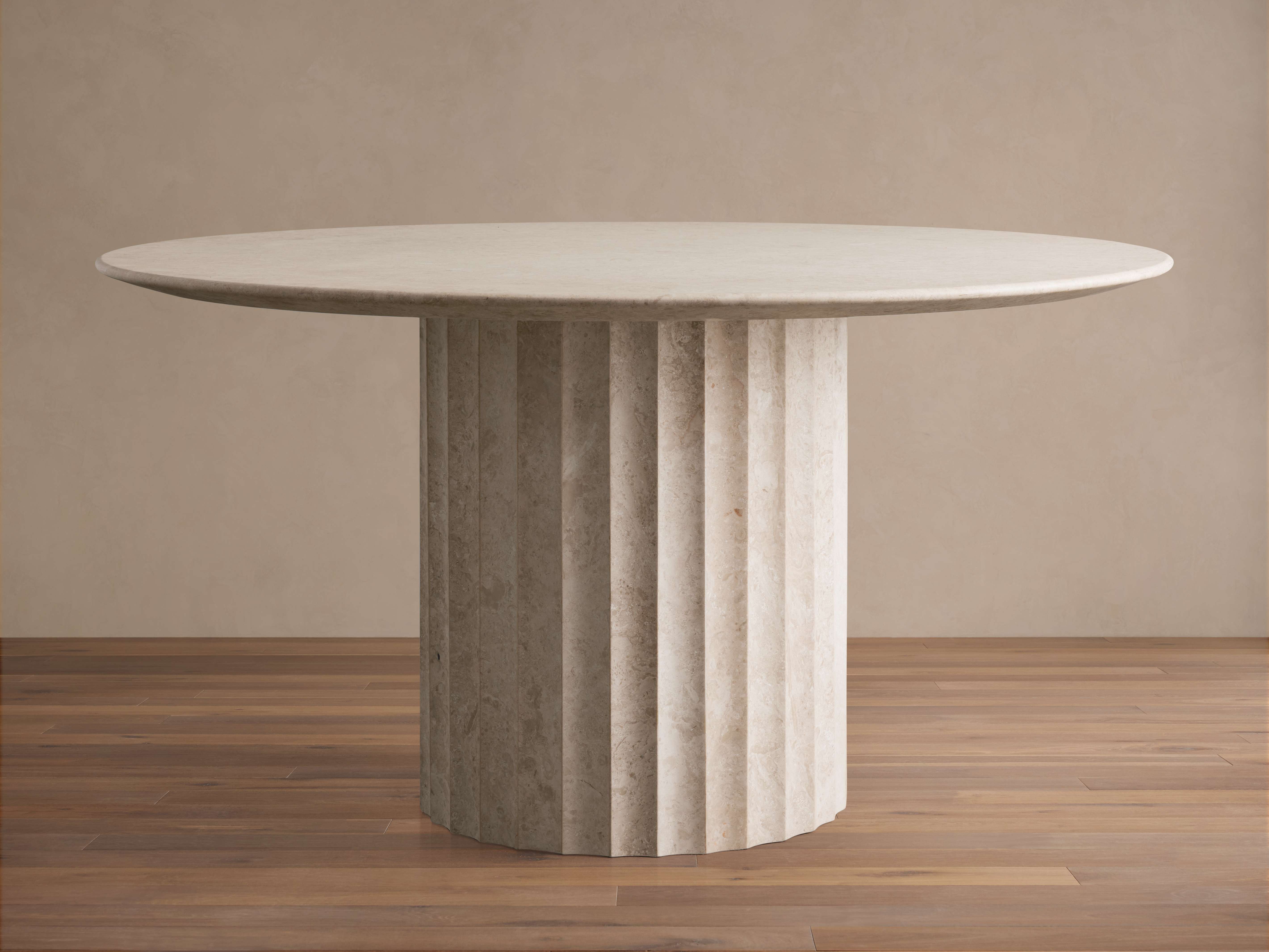 Danae Round Stone Dining Table