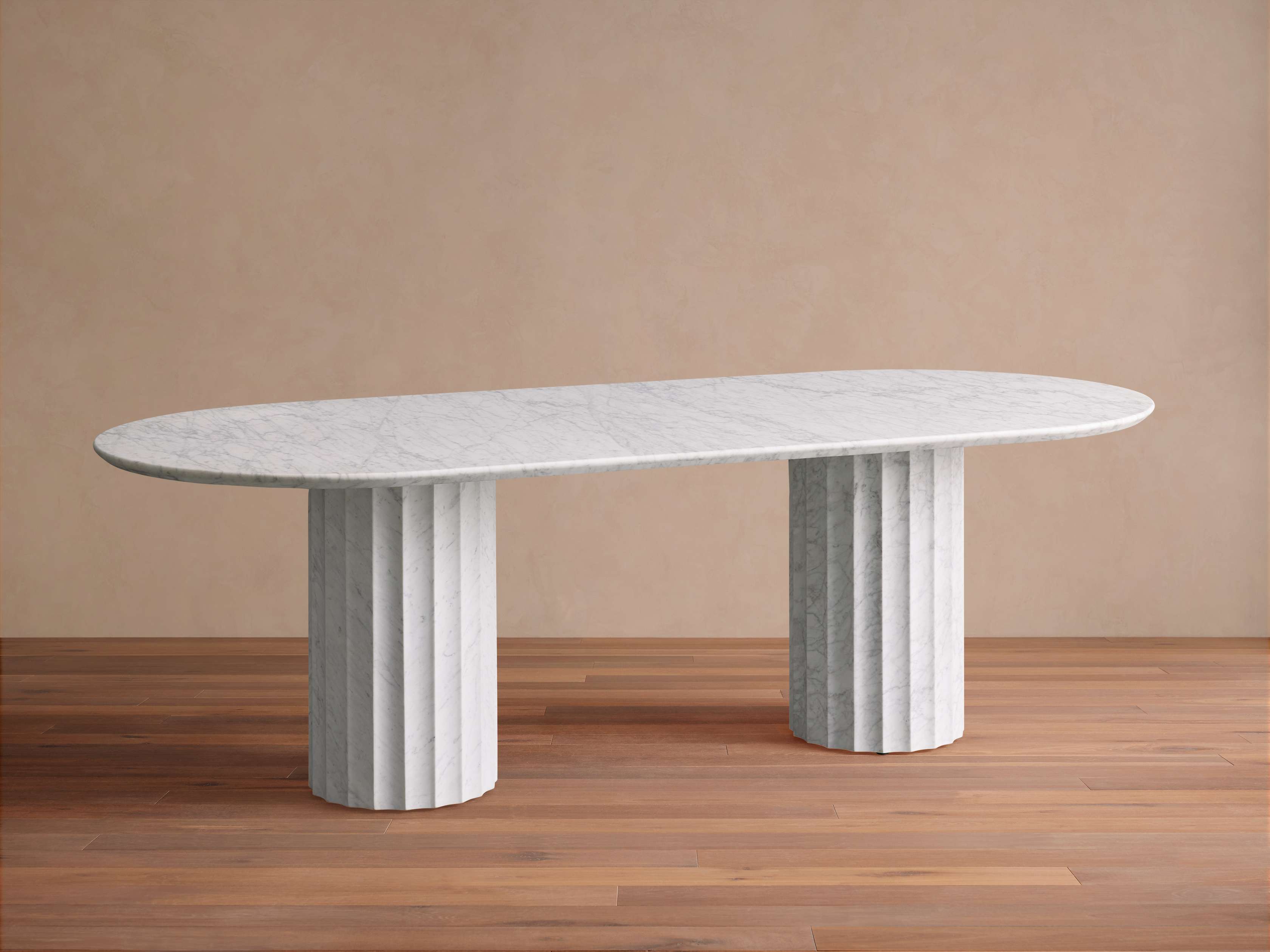 Danae Round Stone Dining Table - Thumbnail 4
