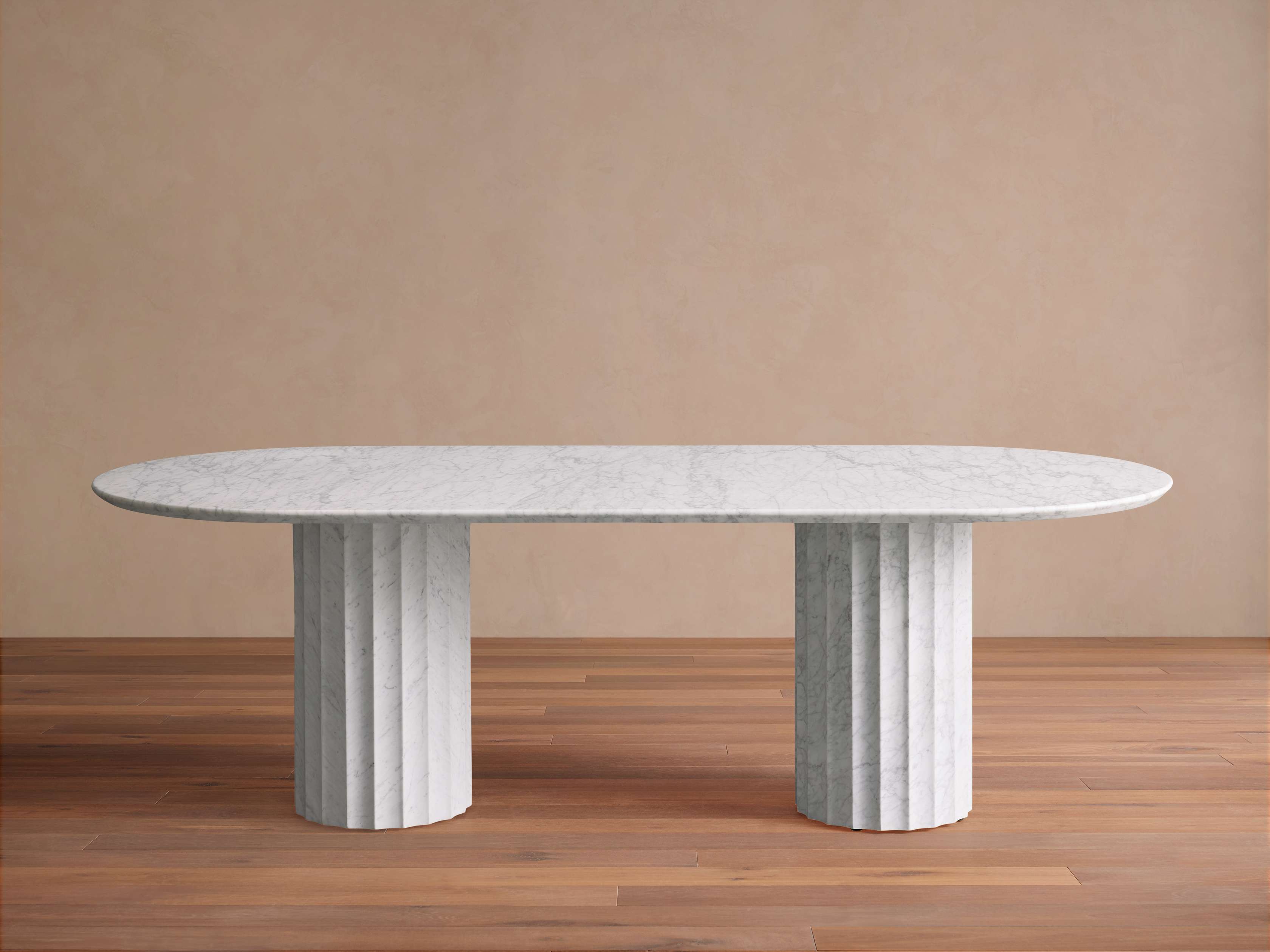 Danae Round Stone Dining Table - Thumbnail 2