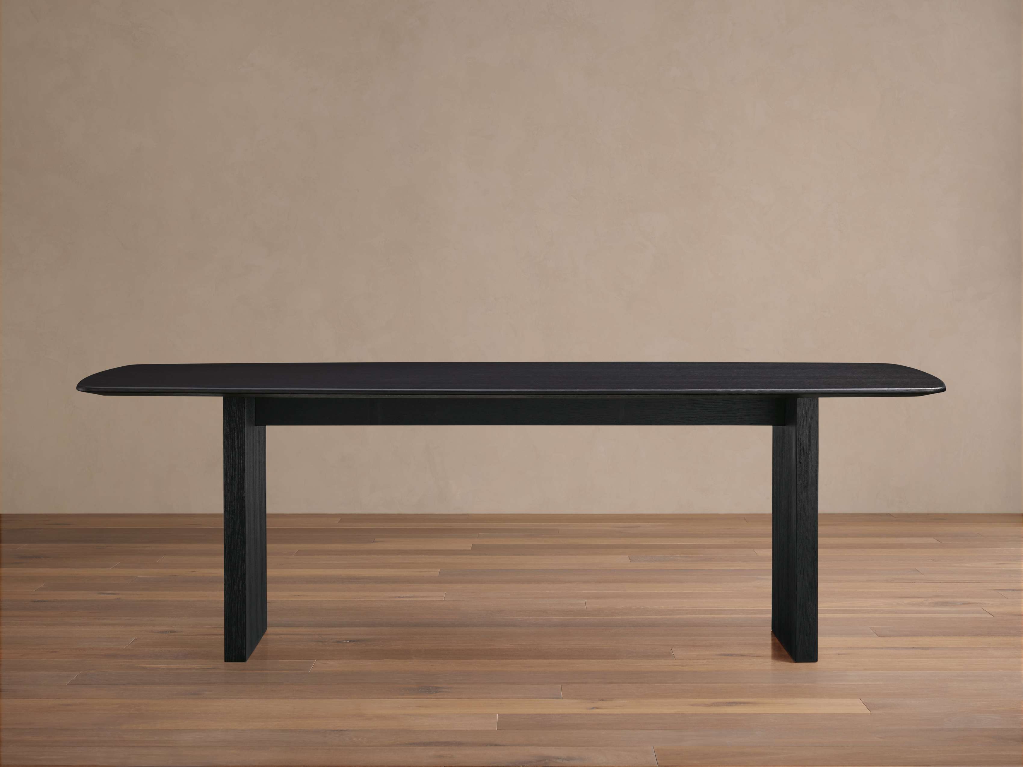 Saint Germain Wood Top Dining Table with Wood Clement Base