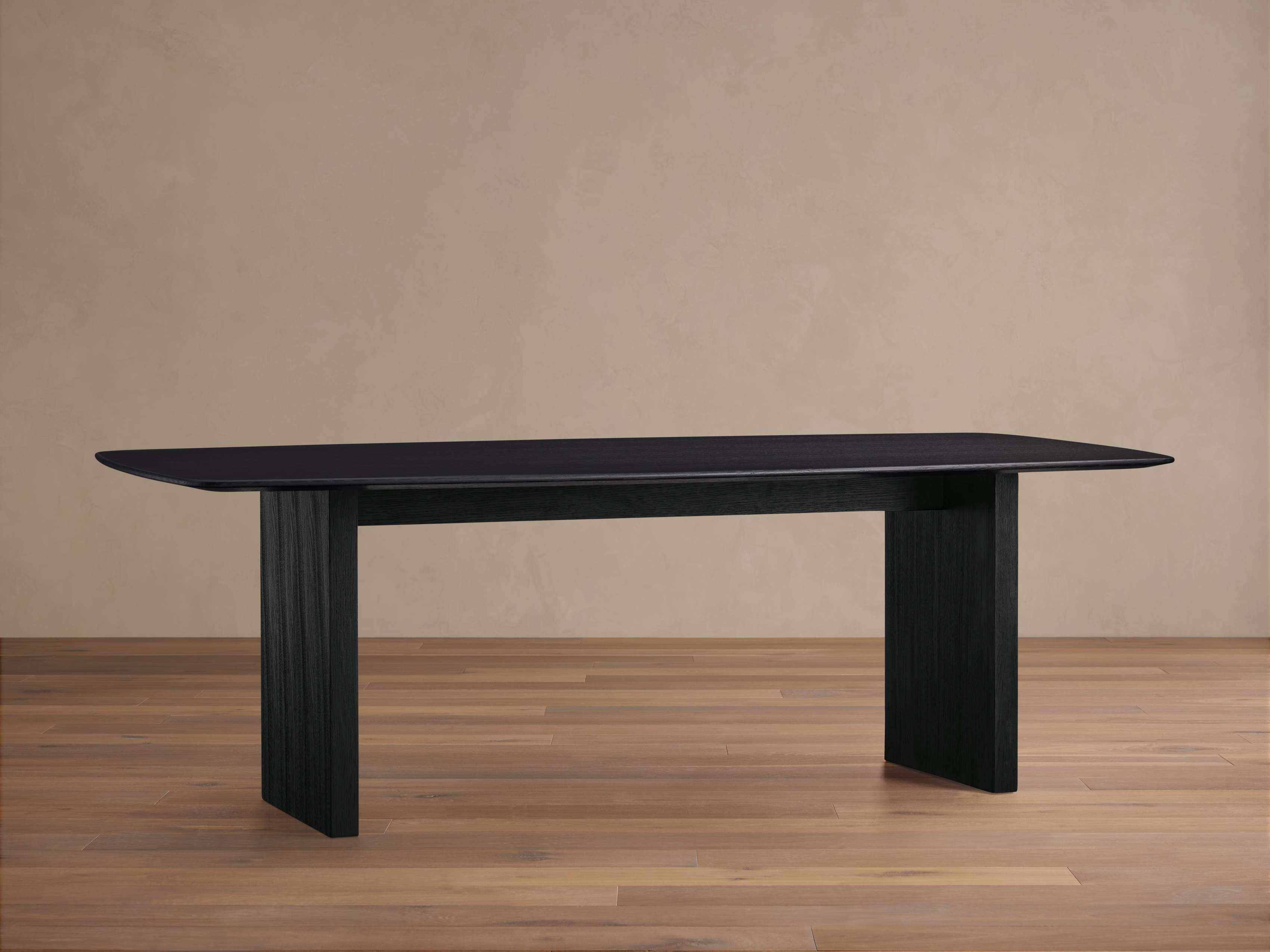 Saint Germain Wood Top Dining Table with Wood Clement Base