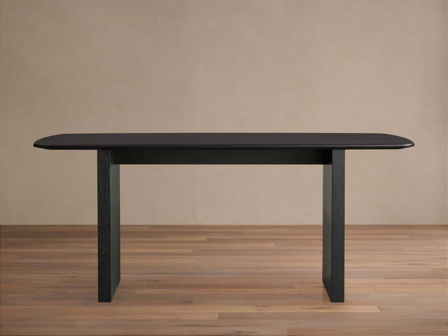Saint Germain Wood Top Dining Table with Wood Clement Base