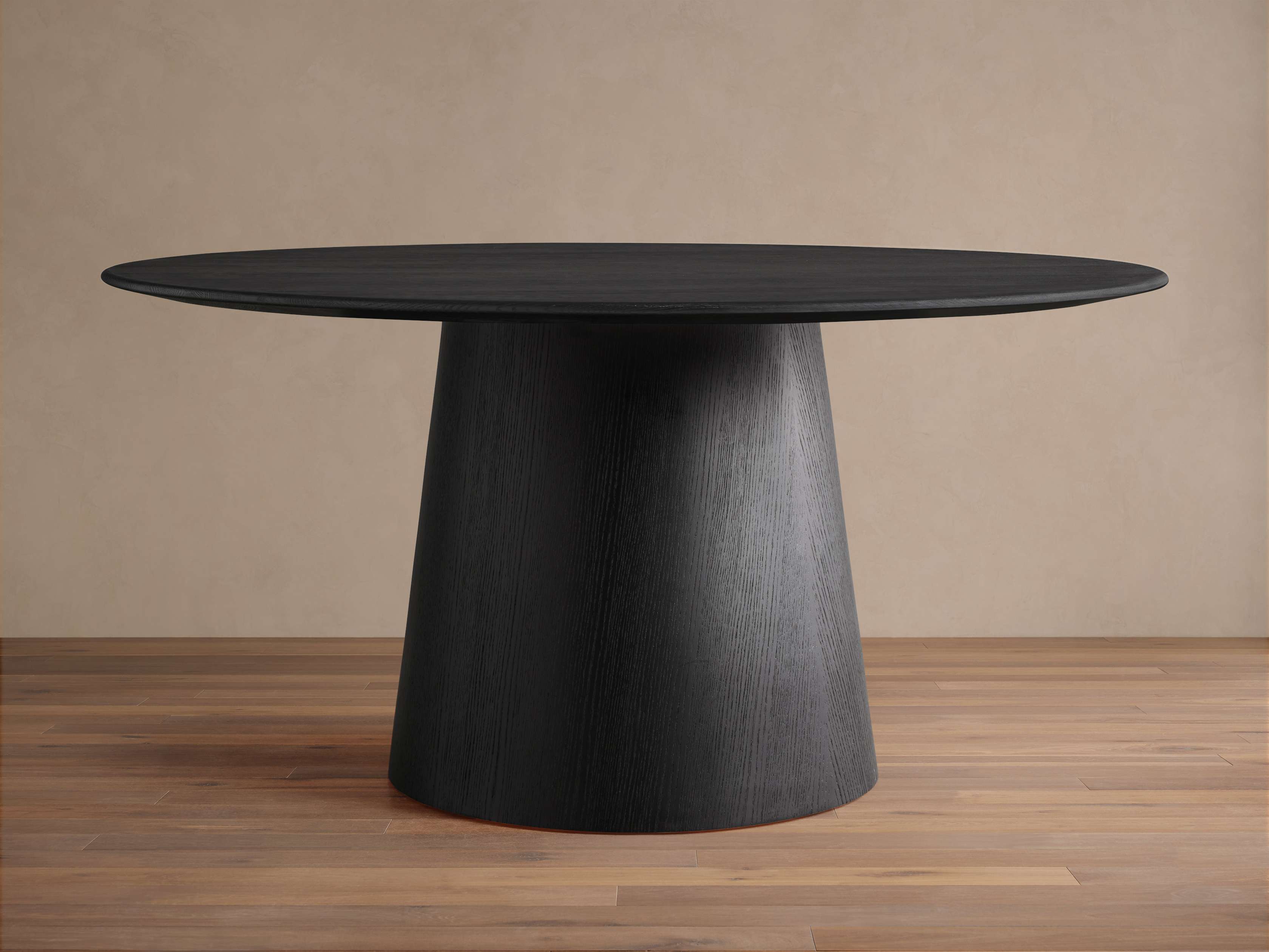 Saint Germain Round Wood Dining Table with Toulouse Base – Arhaus