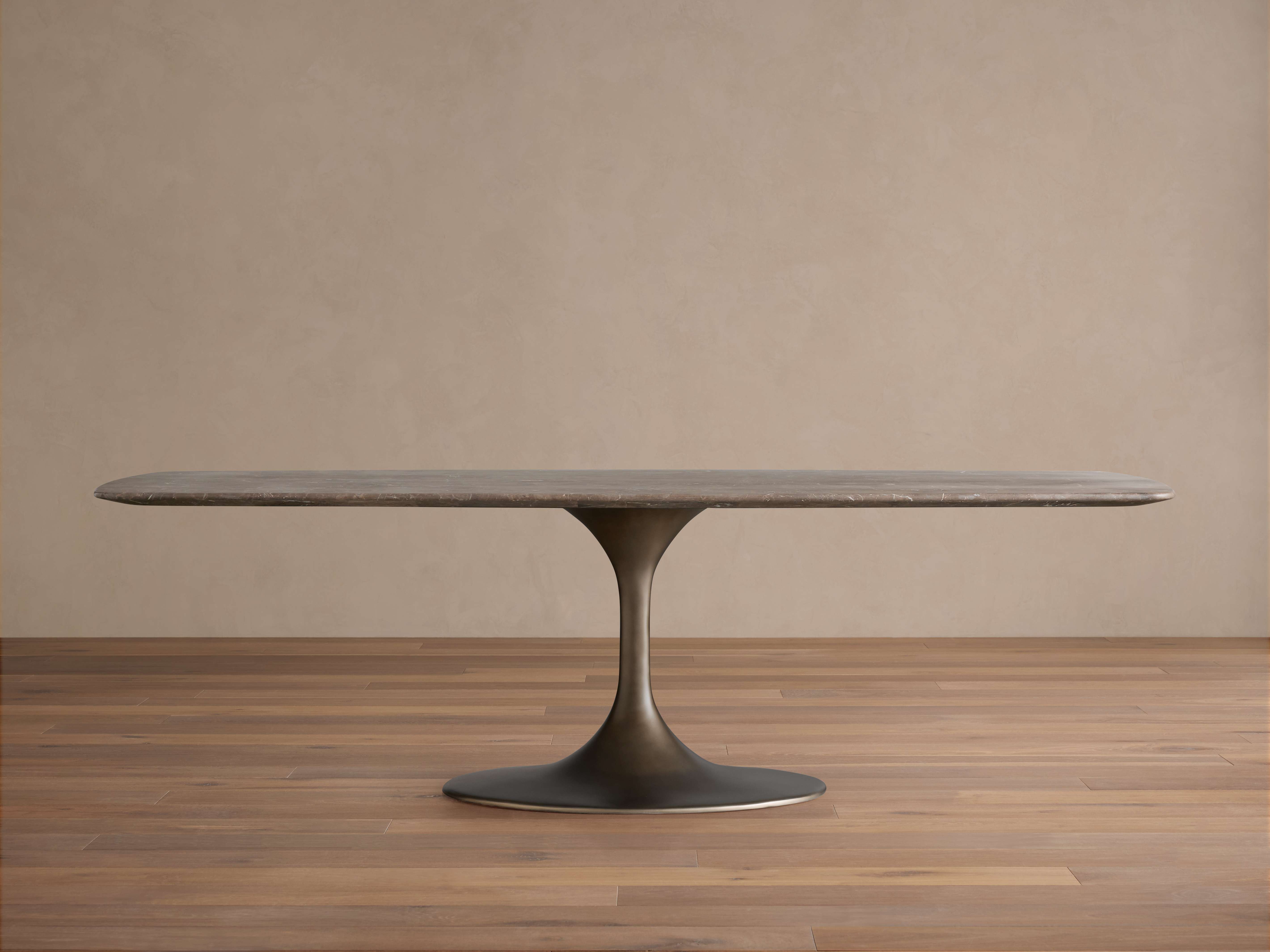 Saint Germain Stone Dining Table with Launette Base