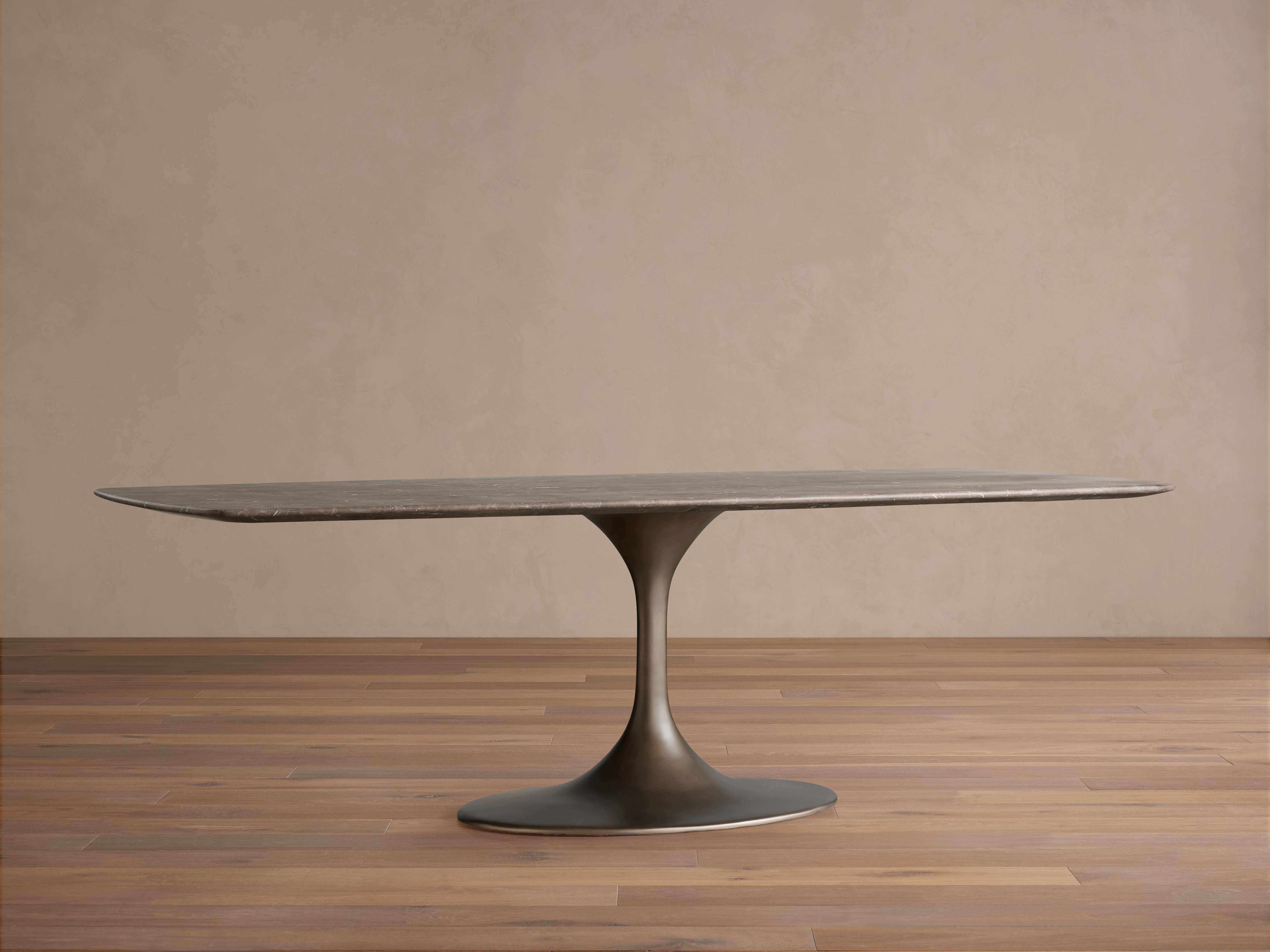 Saint Germain Stone Dining Table with Launette Base