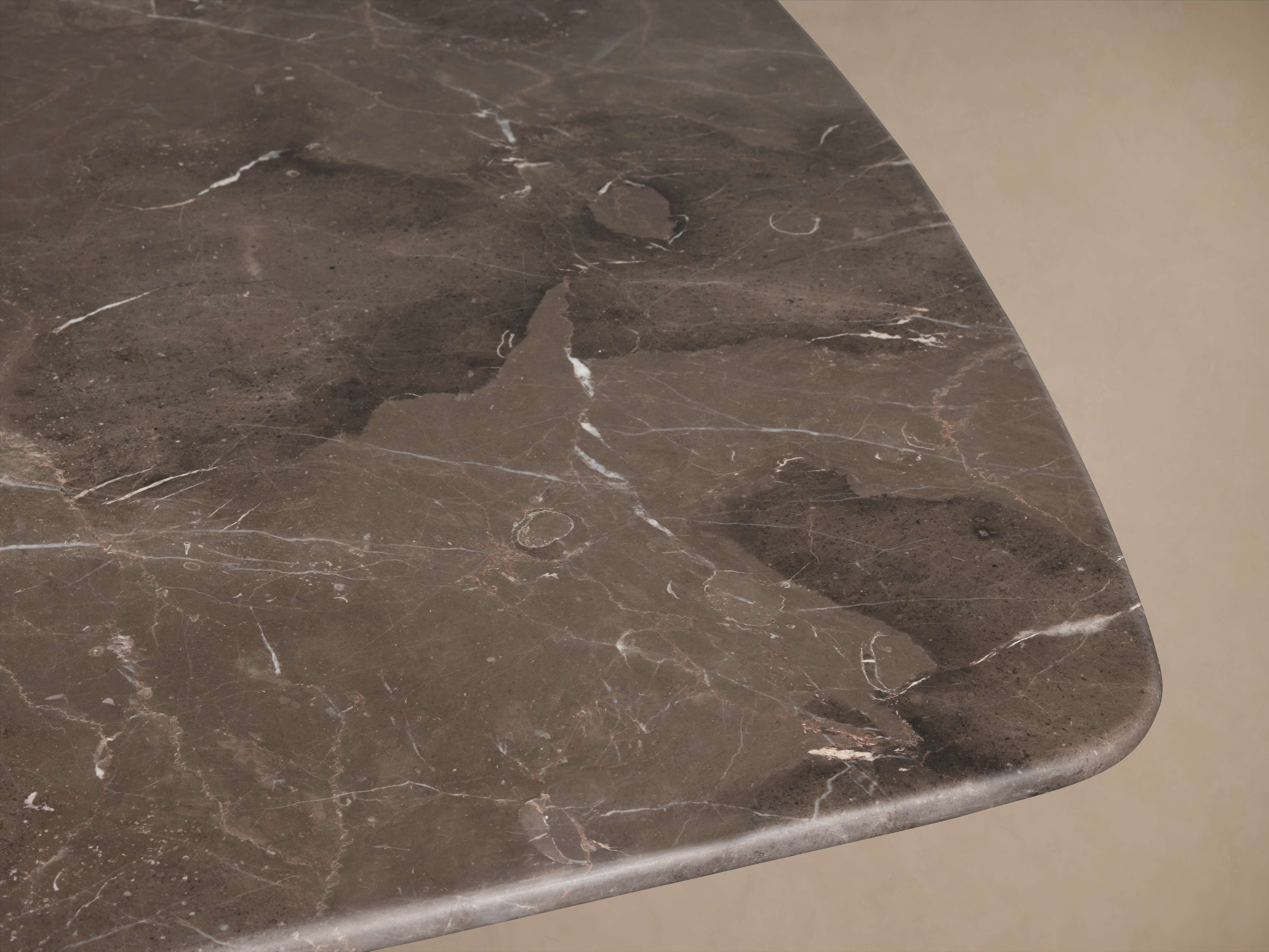 Saint Germain Stone Dining Table with Launette Base