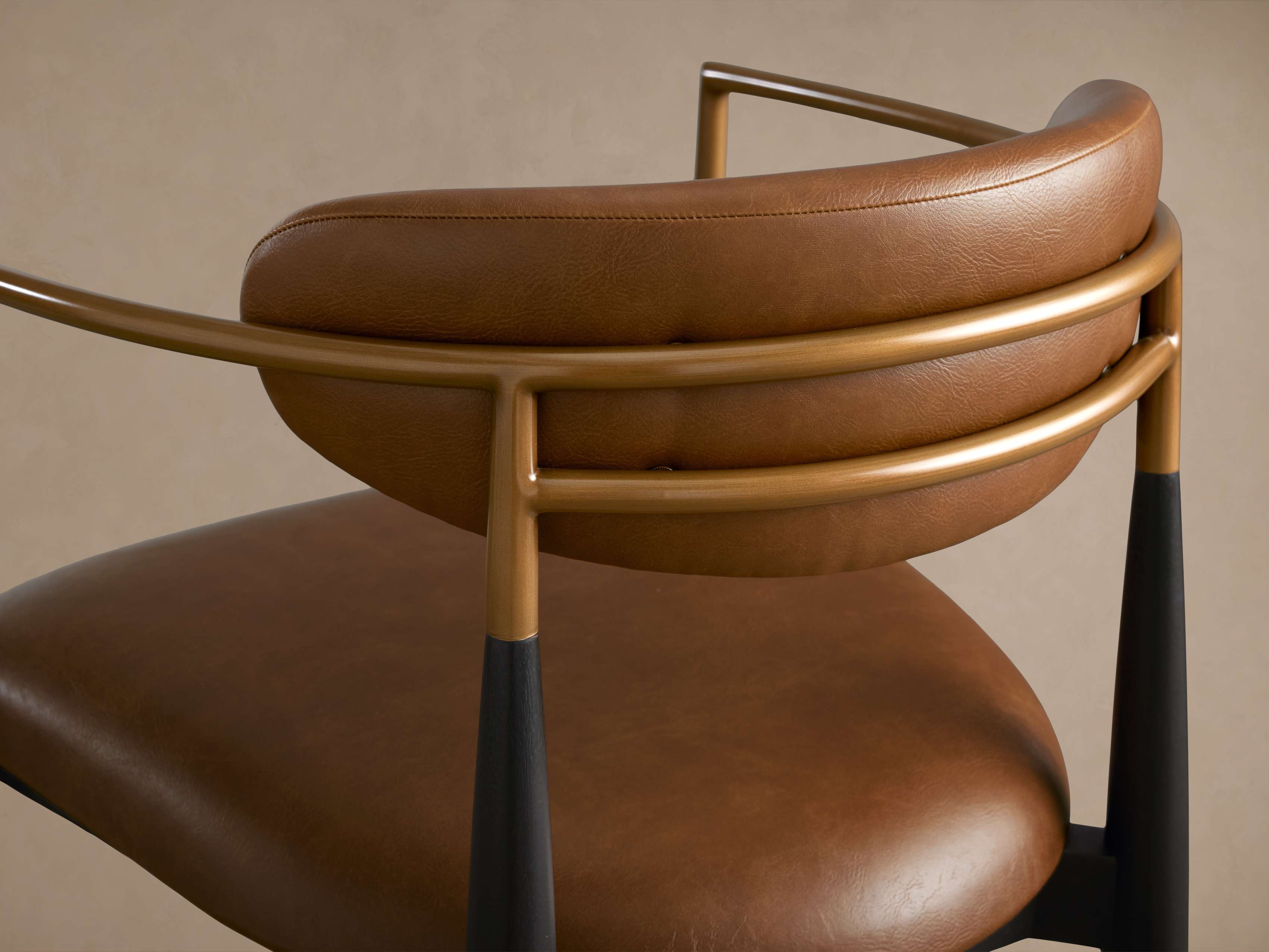 Jagger Faux Leather Dining Arm Chair