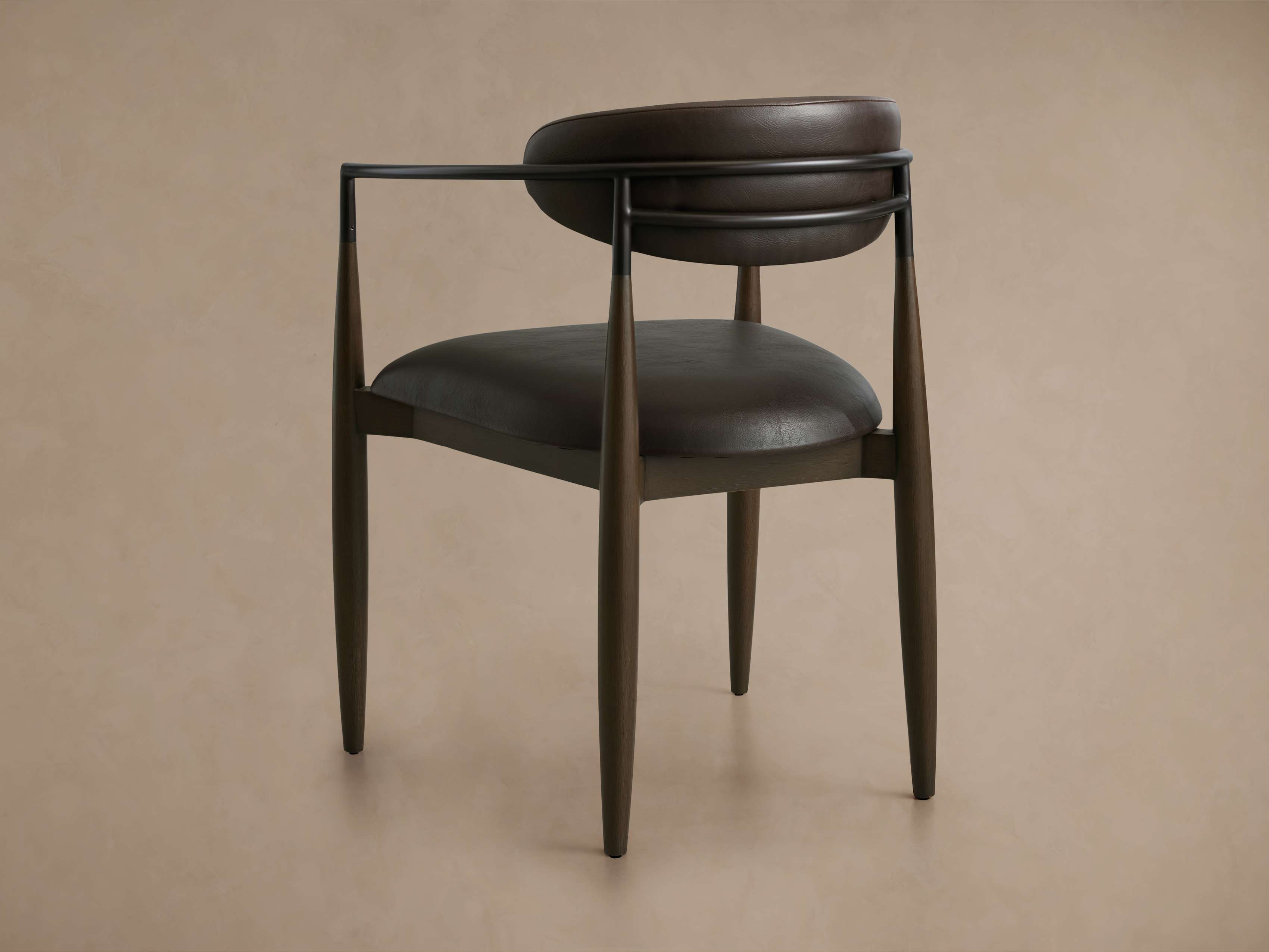 Jagger Faux Leather Dining Arm Chair