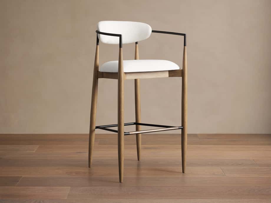 Jagger Stool in Downy Snow