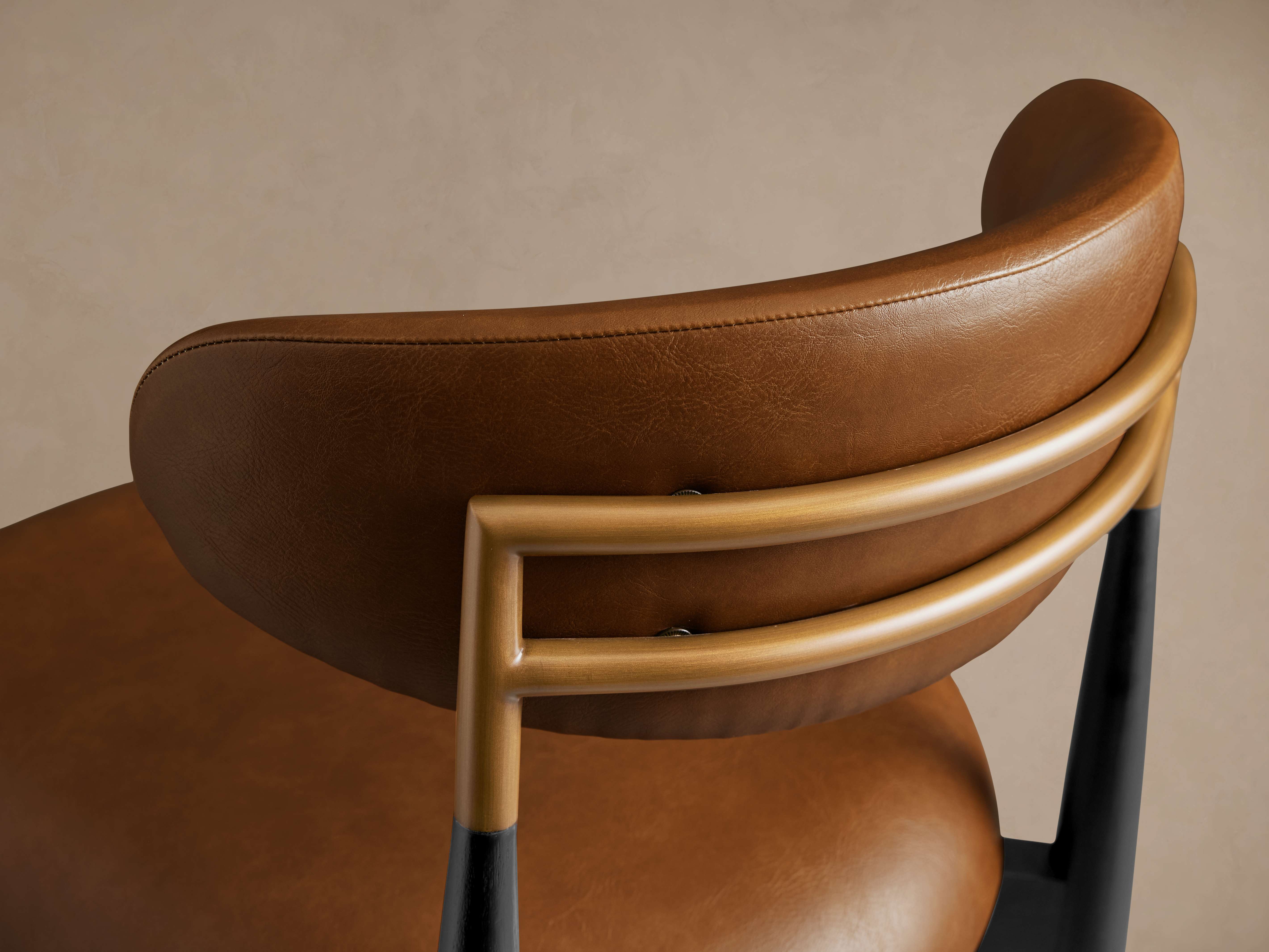 Jagger Faux Leather Armless Stool