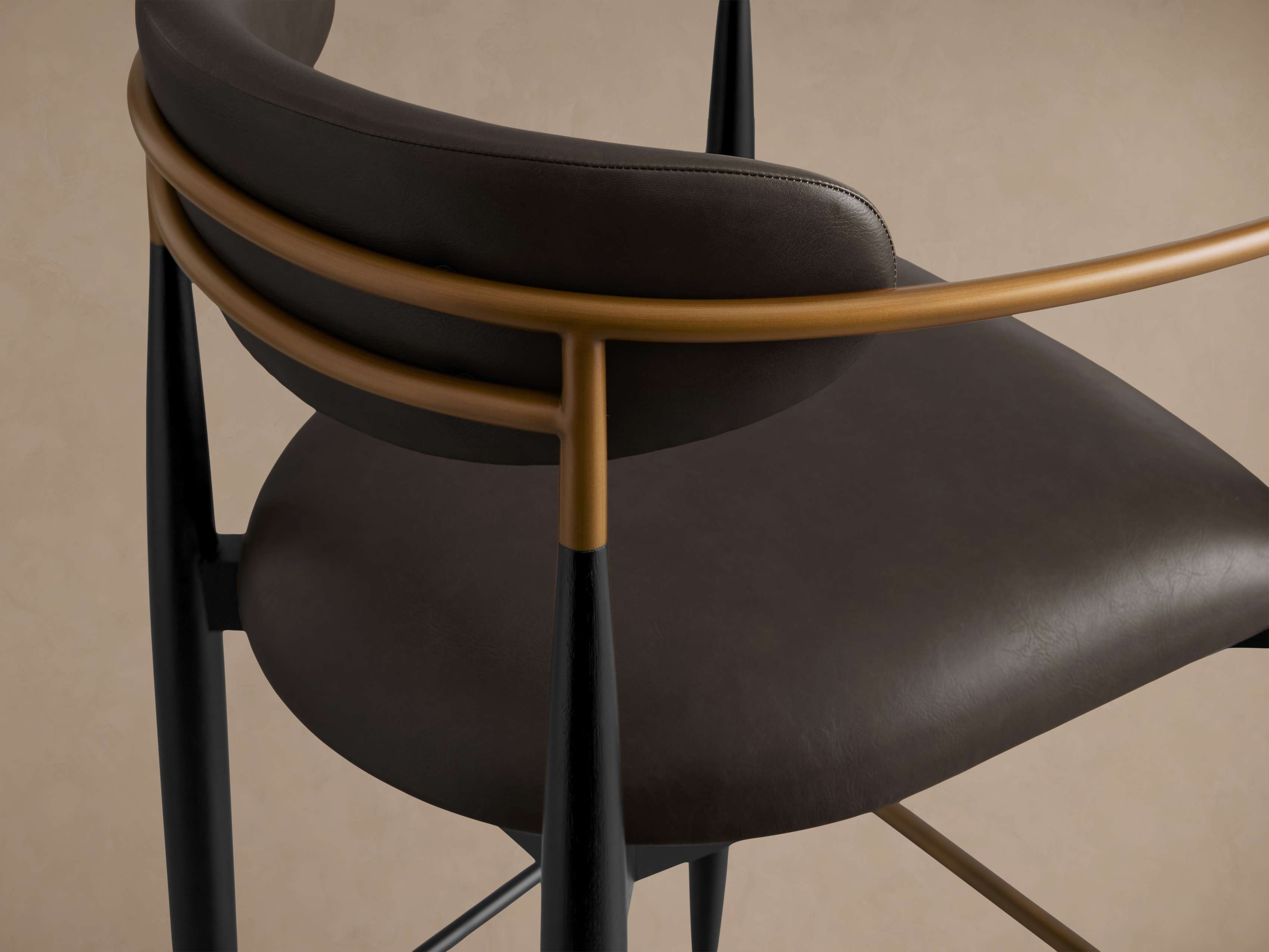 Jagger Faux Leather Stool