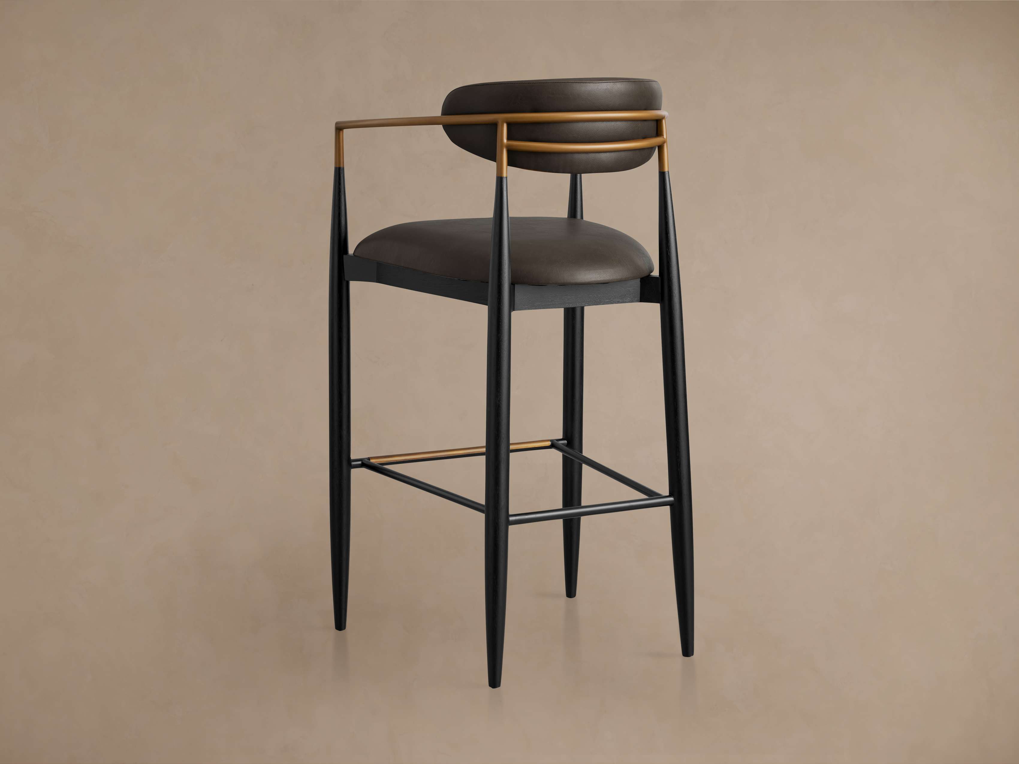 Jagger Faux Leather Stool