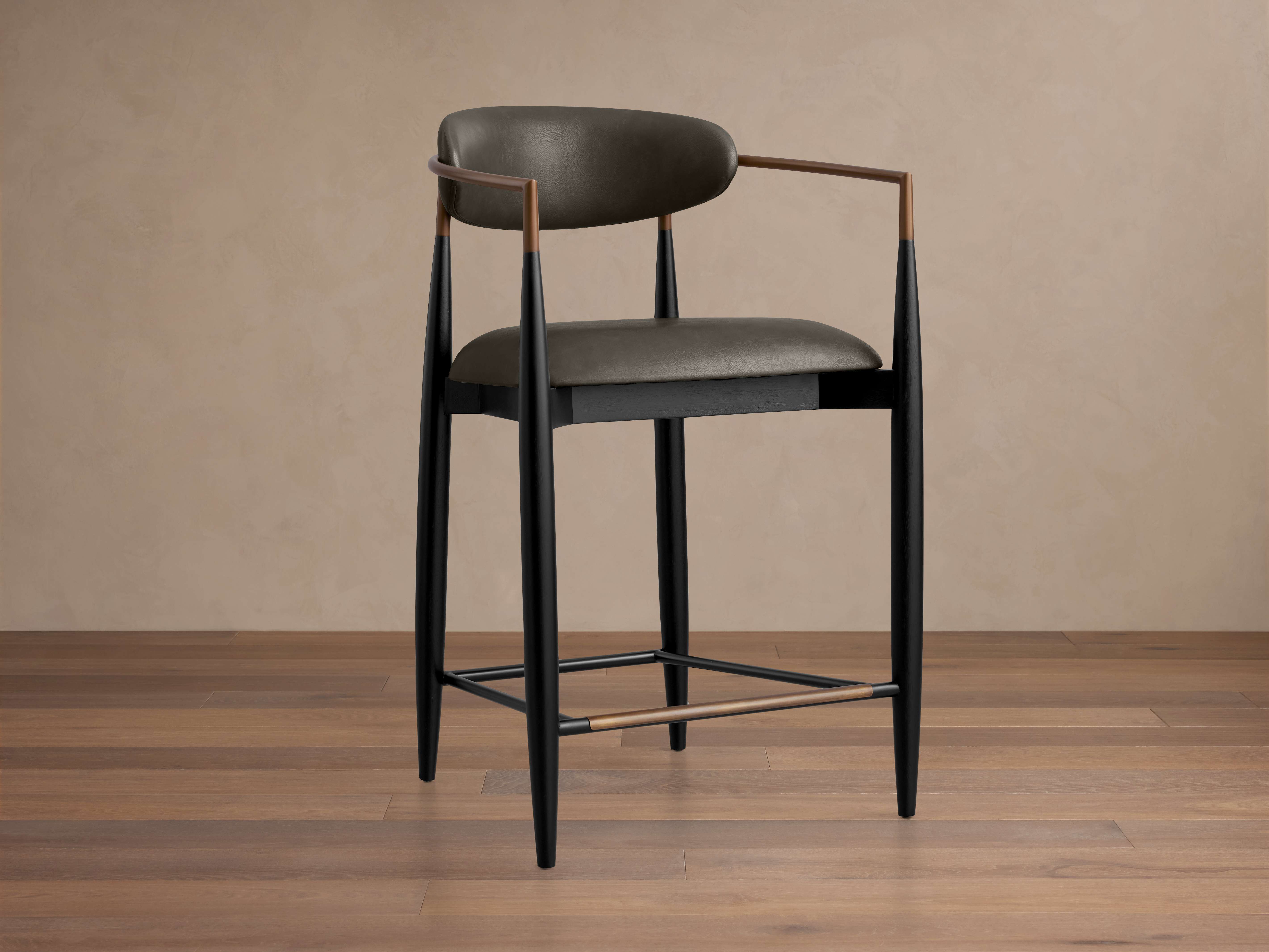 Jagger Faux Leather Stool – Arhaus