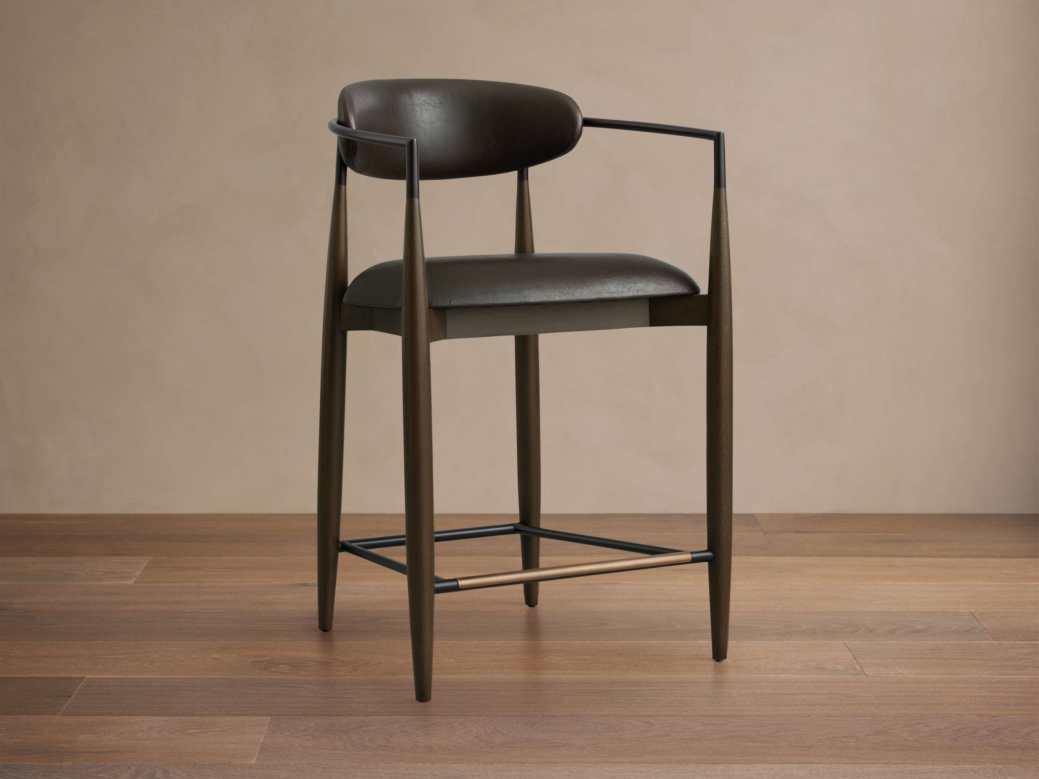 Jagger Faux Leather Stool