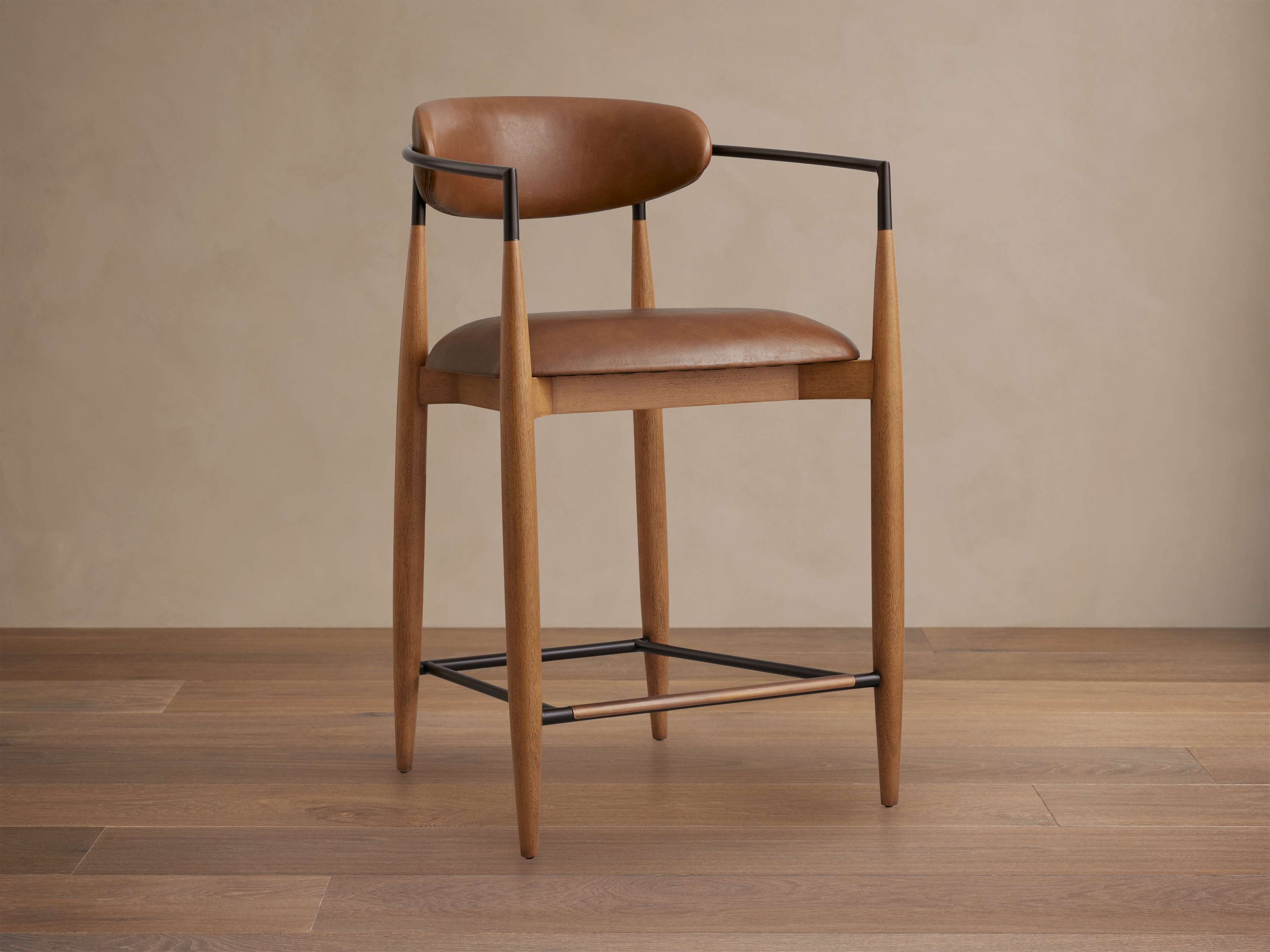 Jagger Faux Leather Stool