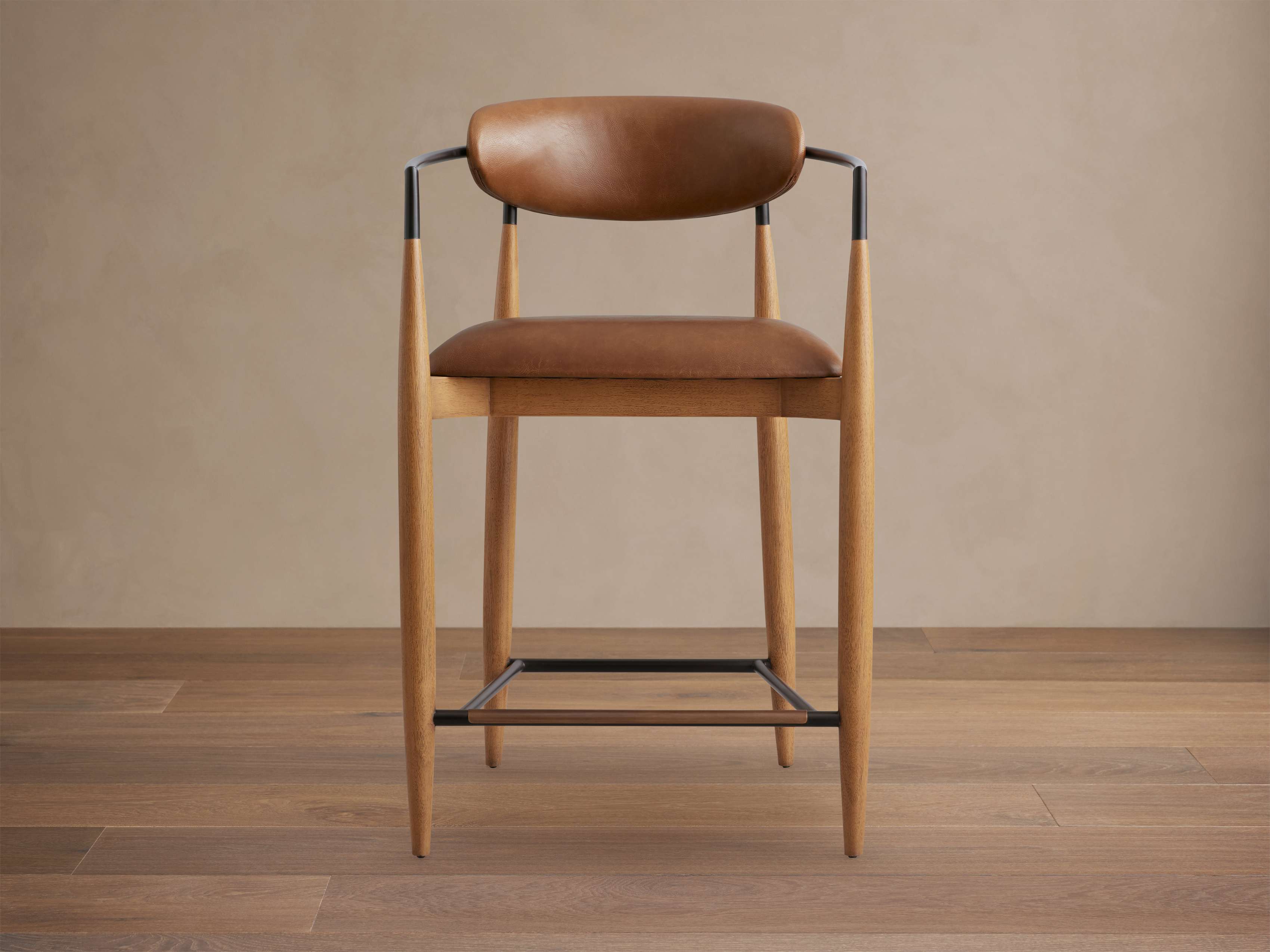 Jagger Faux Leather Stool