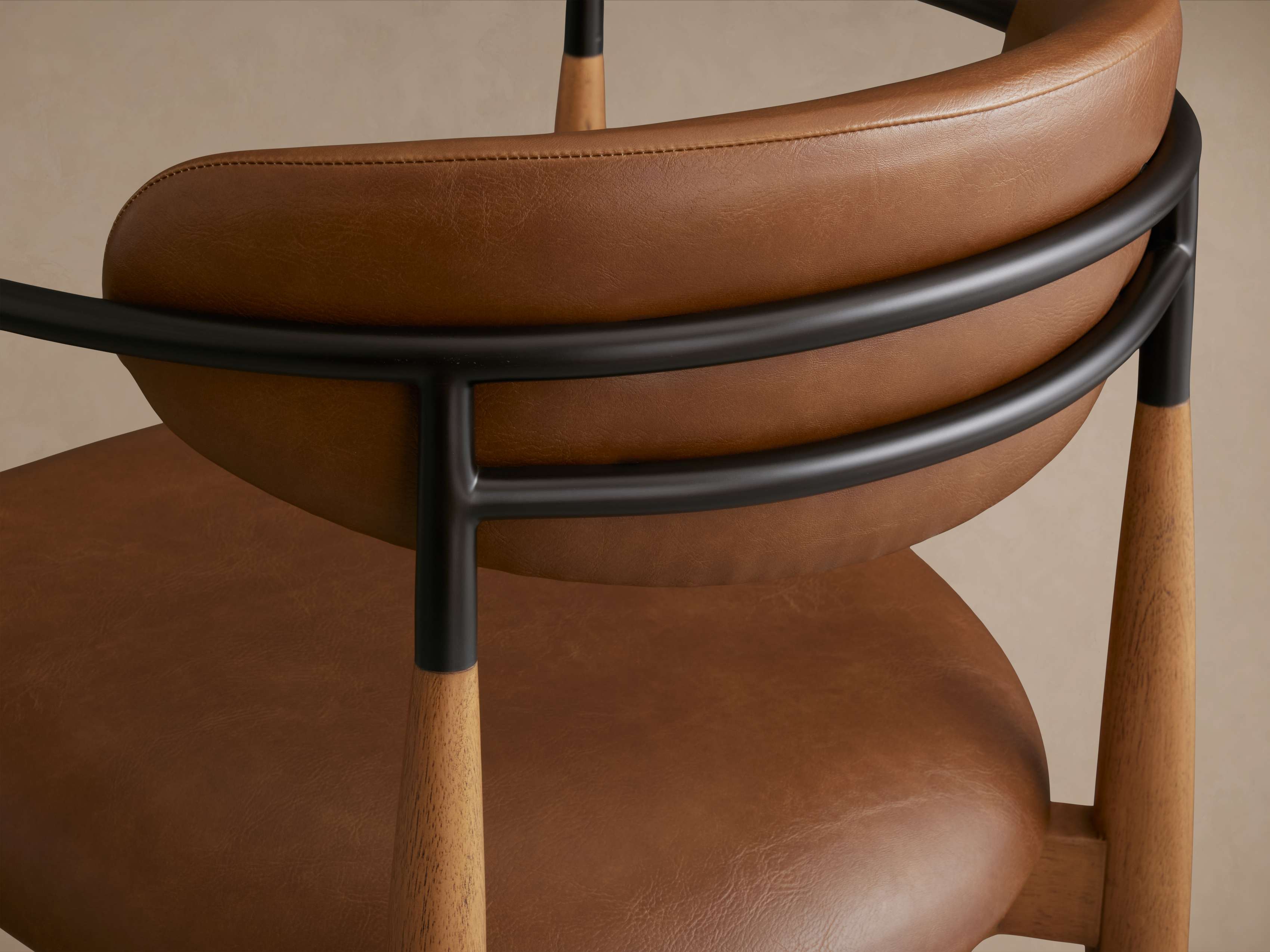 Jagger Faux Leather Stool