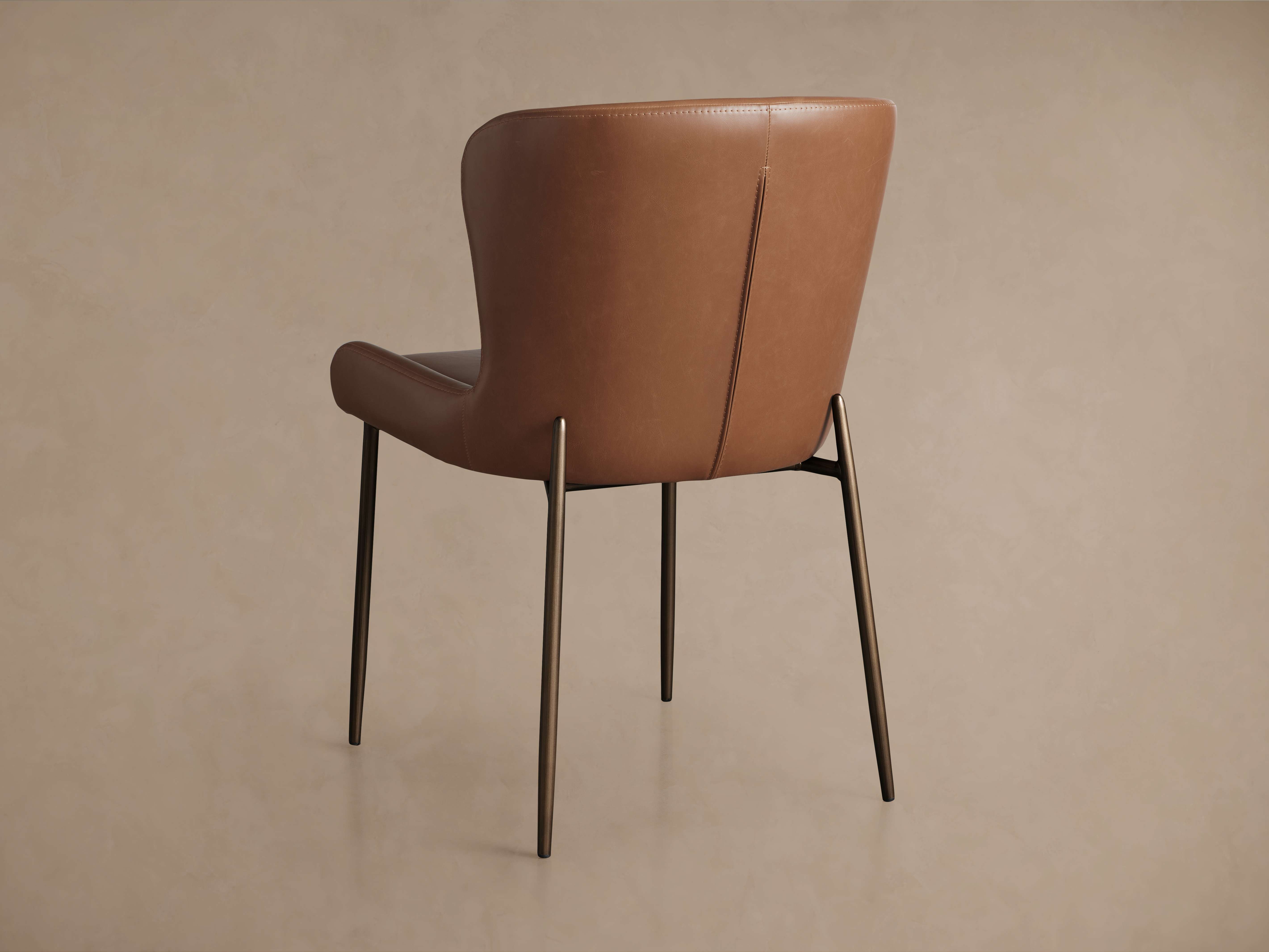 Kirsten Faux Leather Dining Chair - Thumbnail 3