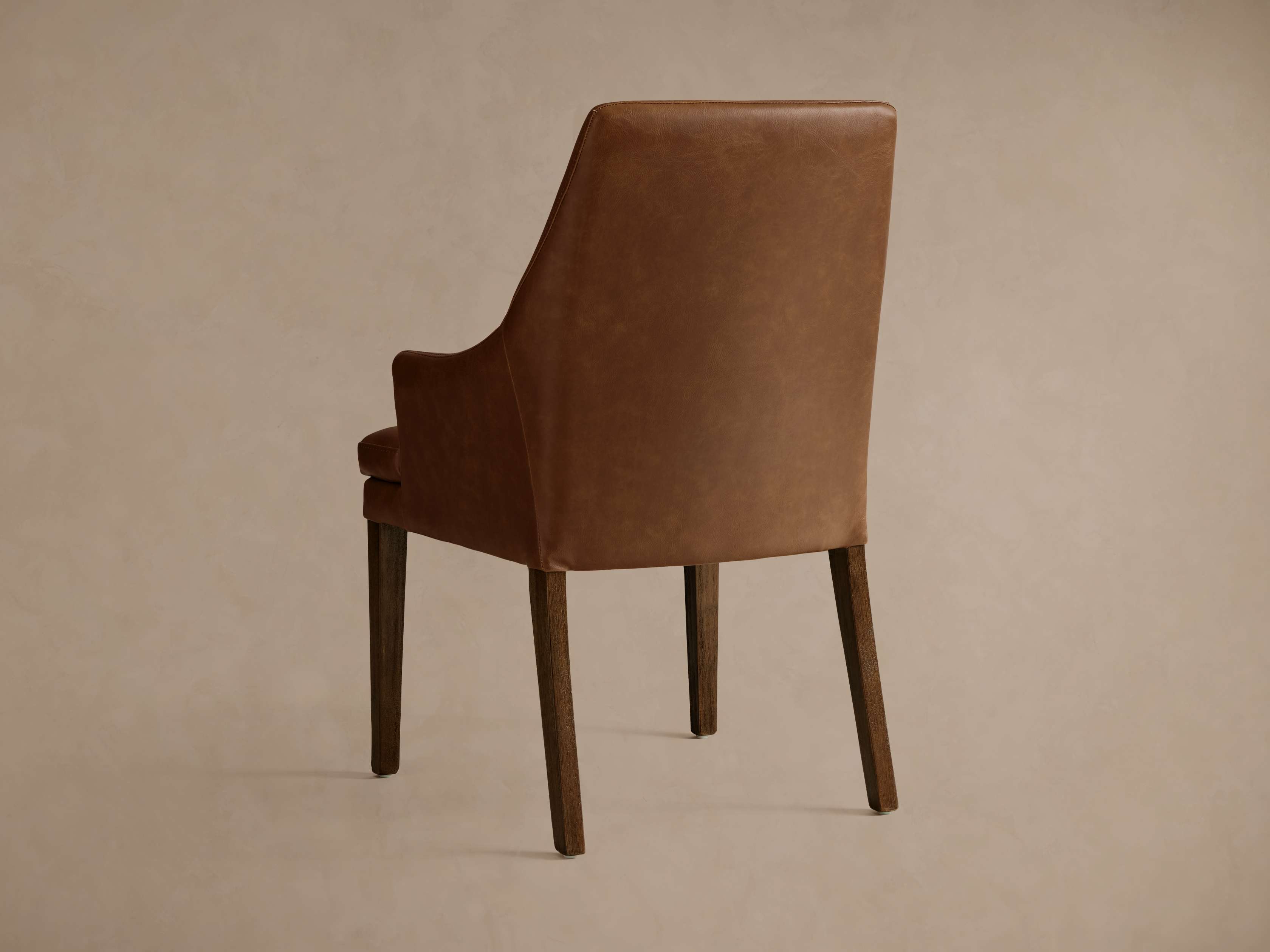 Lunden Faux Leather Dining Arm Chair - Thumbnail 2