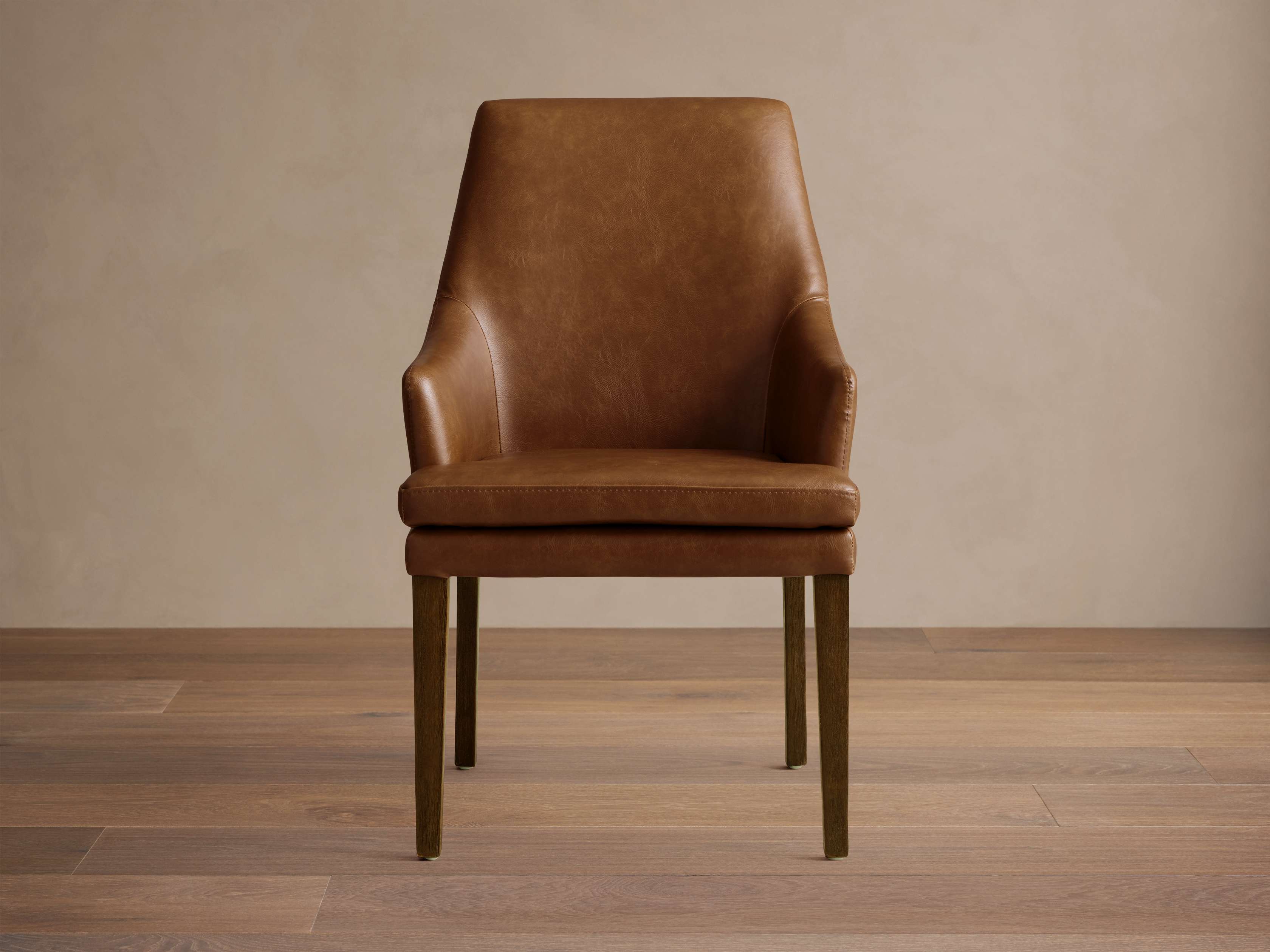 Lunden Faux Leather Dining Arm Chair
