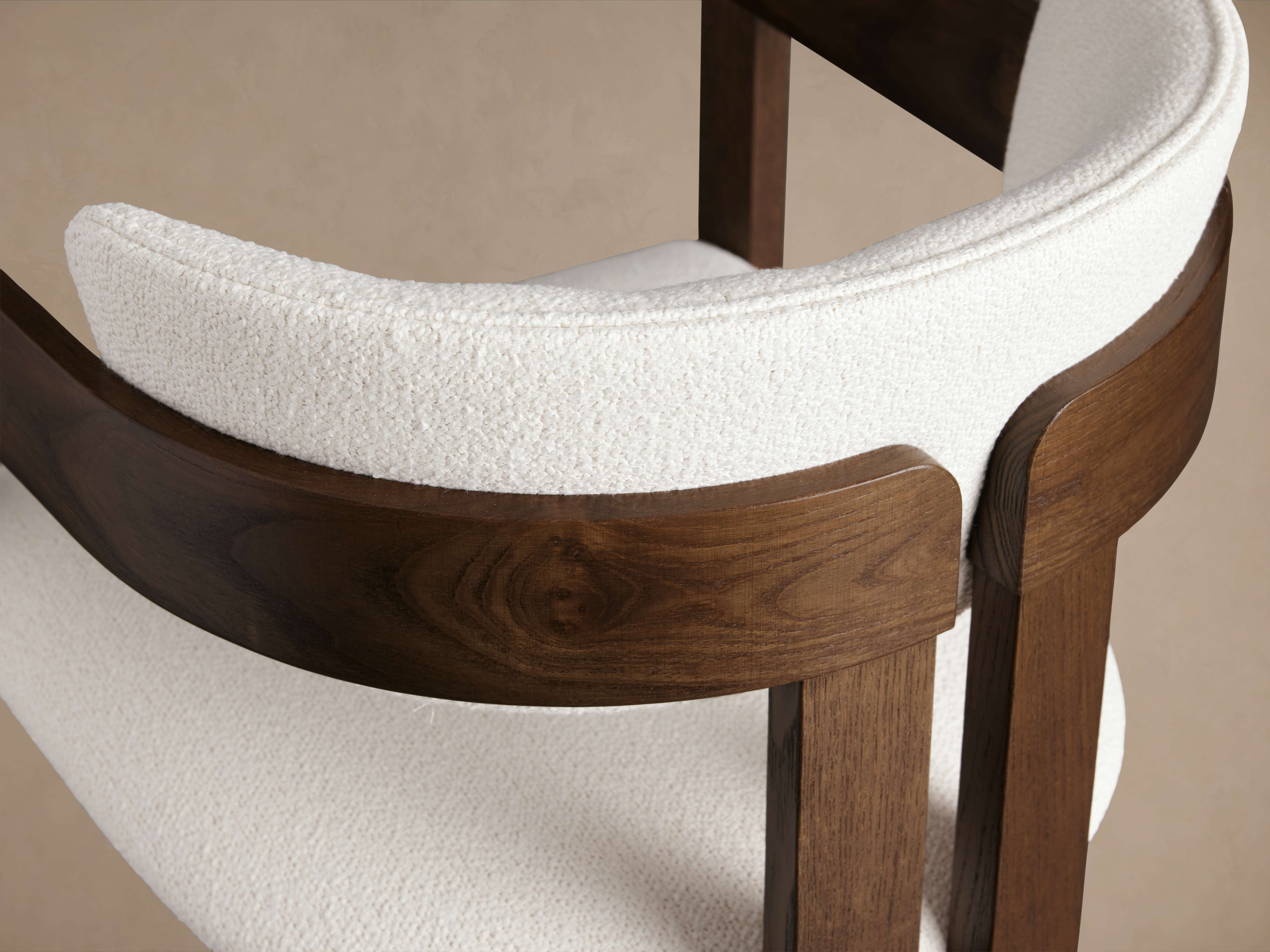 Rodin Dining Arm Chair in Vesuvio Black