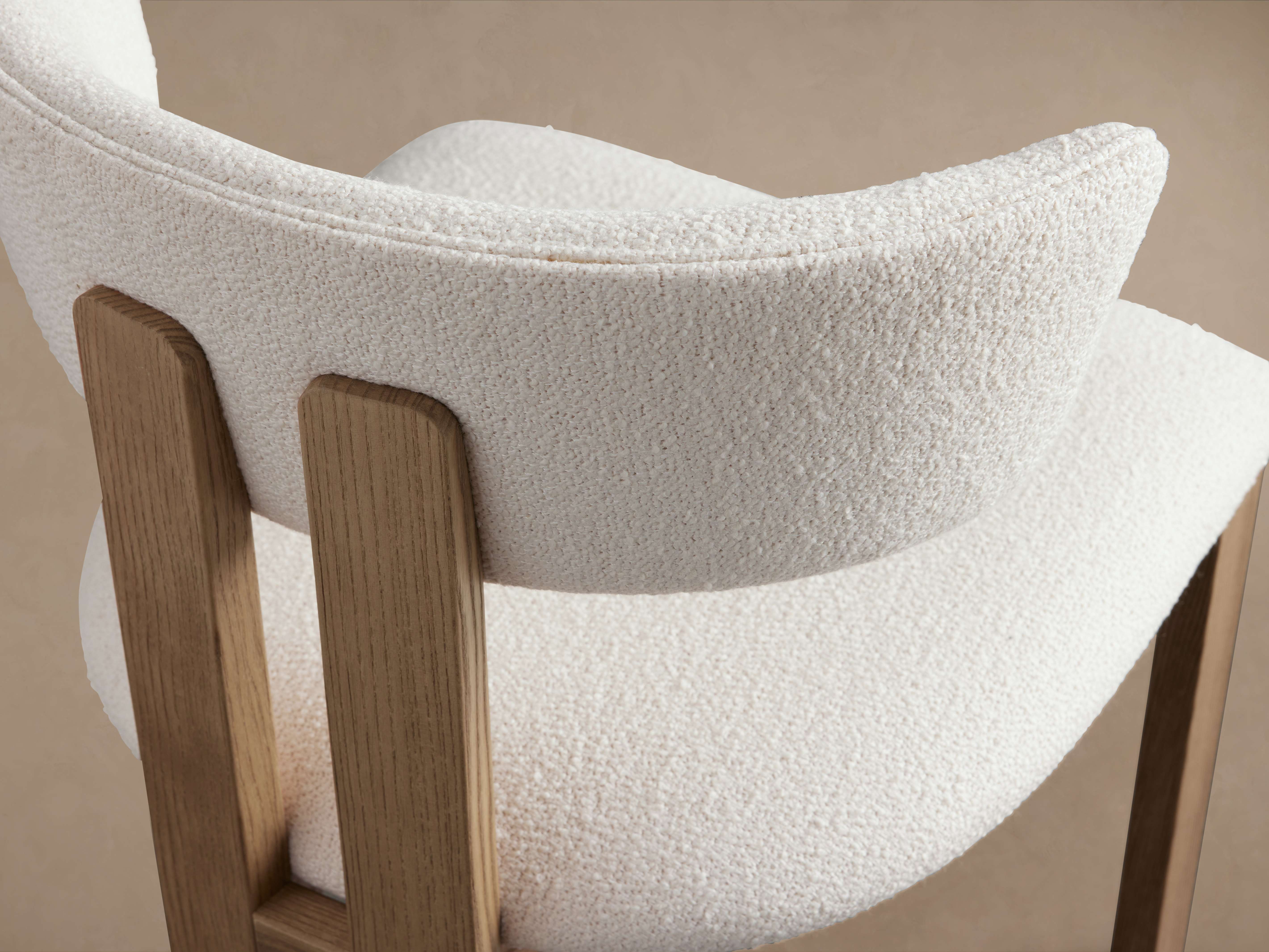 Rodin Dining Side Chair in Matera Earth / Vesuvio Black