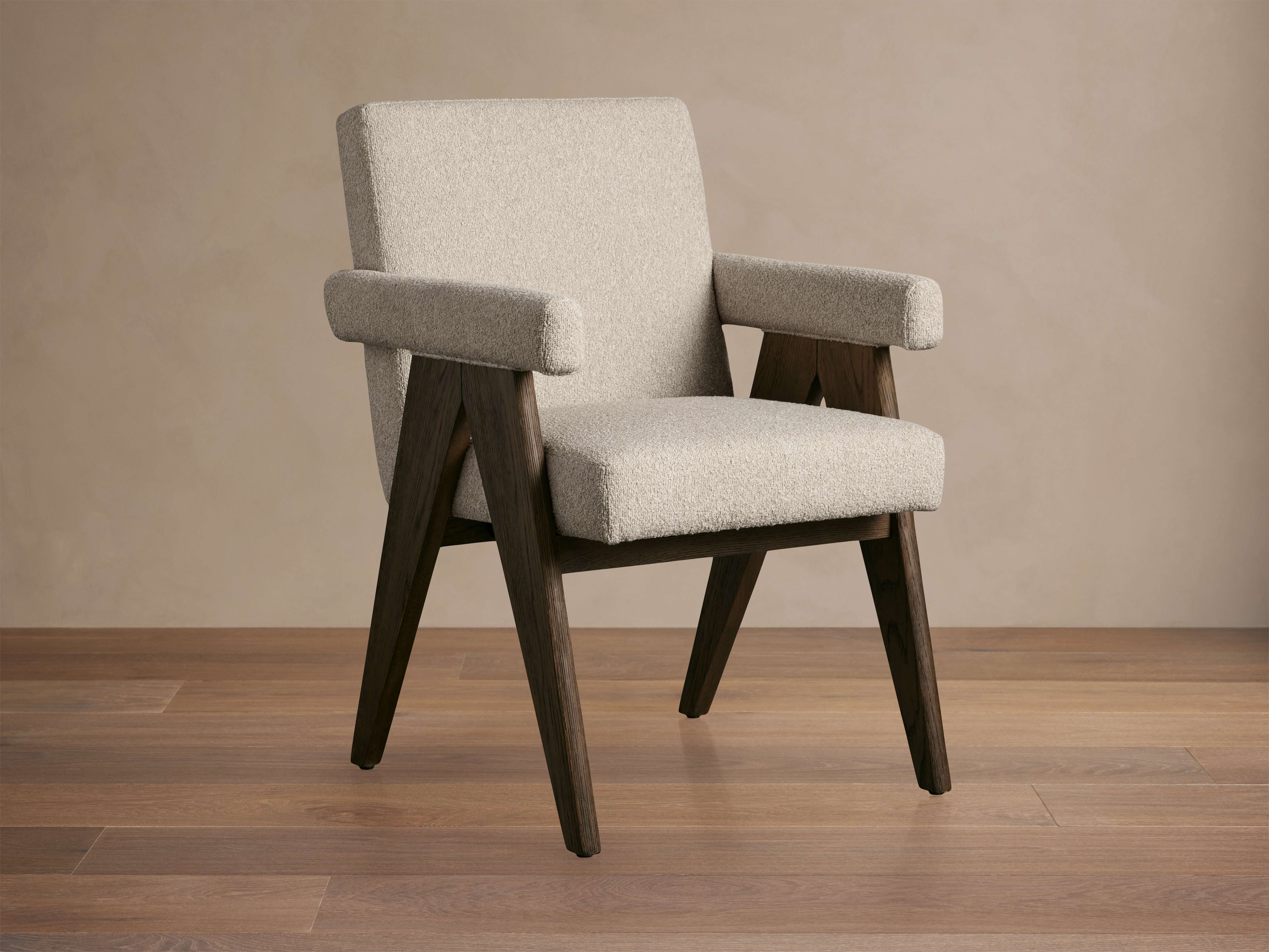 Stanley Dining Arm Chair in Mocha