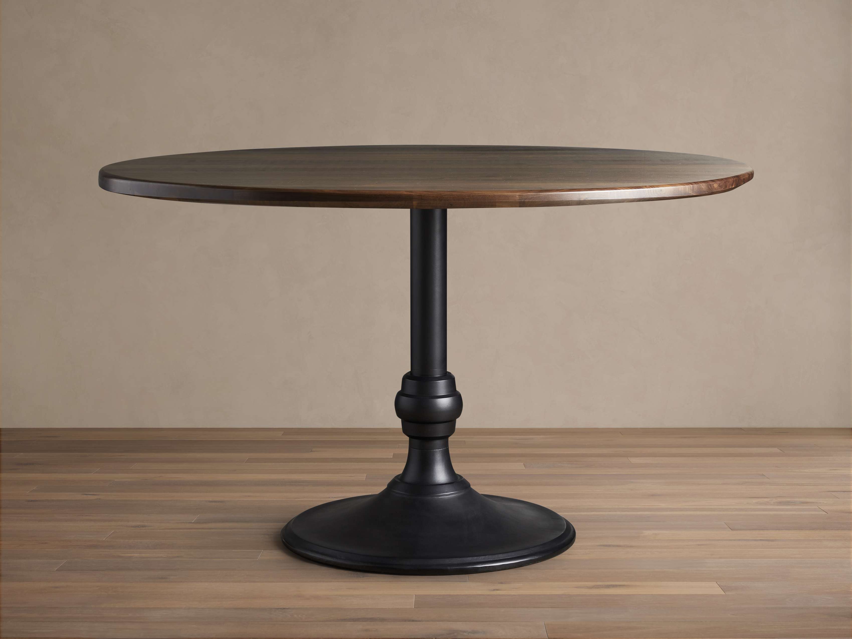 Wood Arhaus Round Dining Table Mihaela Round Dining Table In Vin