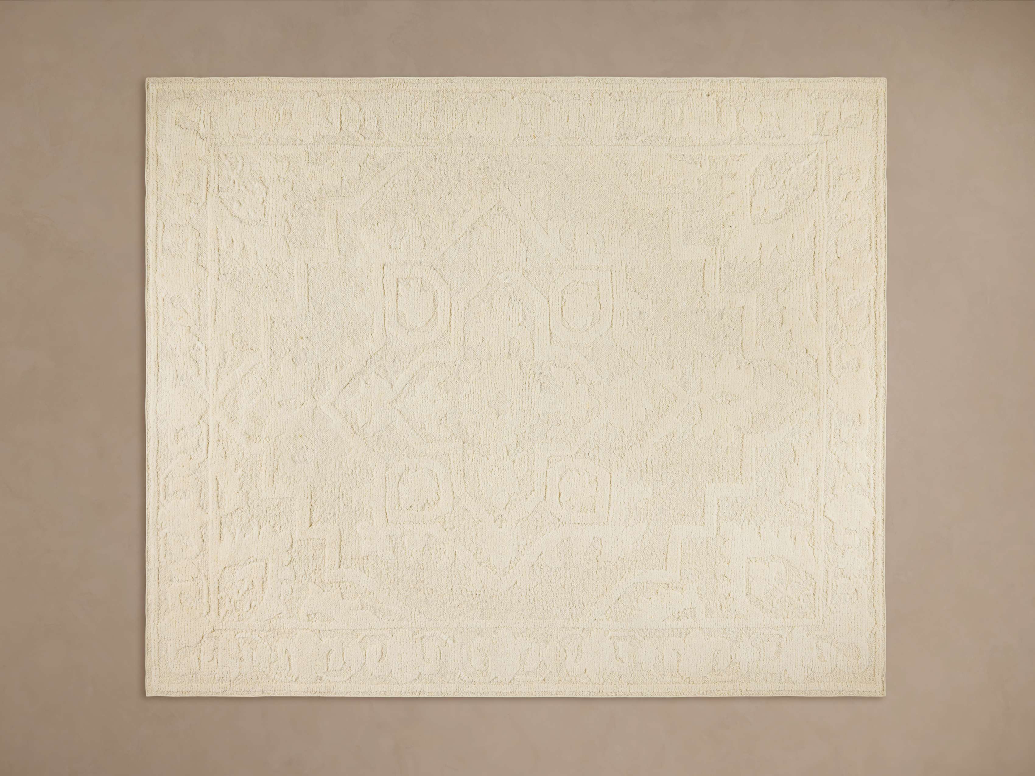 Gia Hand-Knotted Rug in Ivory