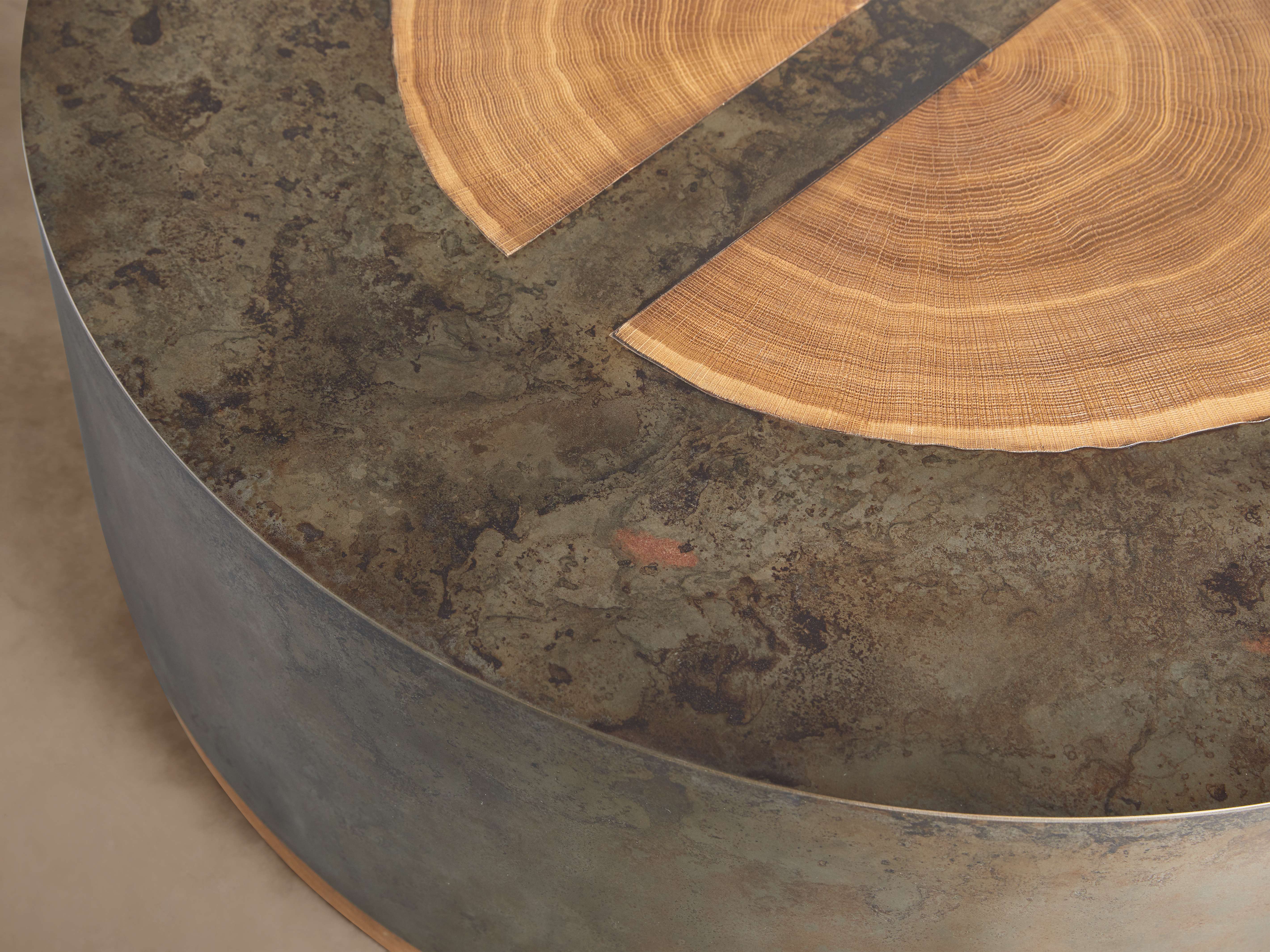 Acacius Round Coffee Table - Thumbnail 3