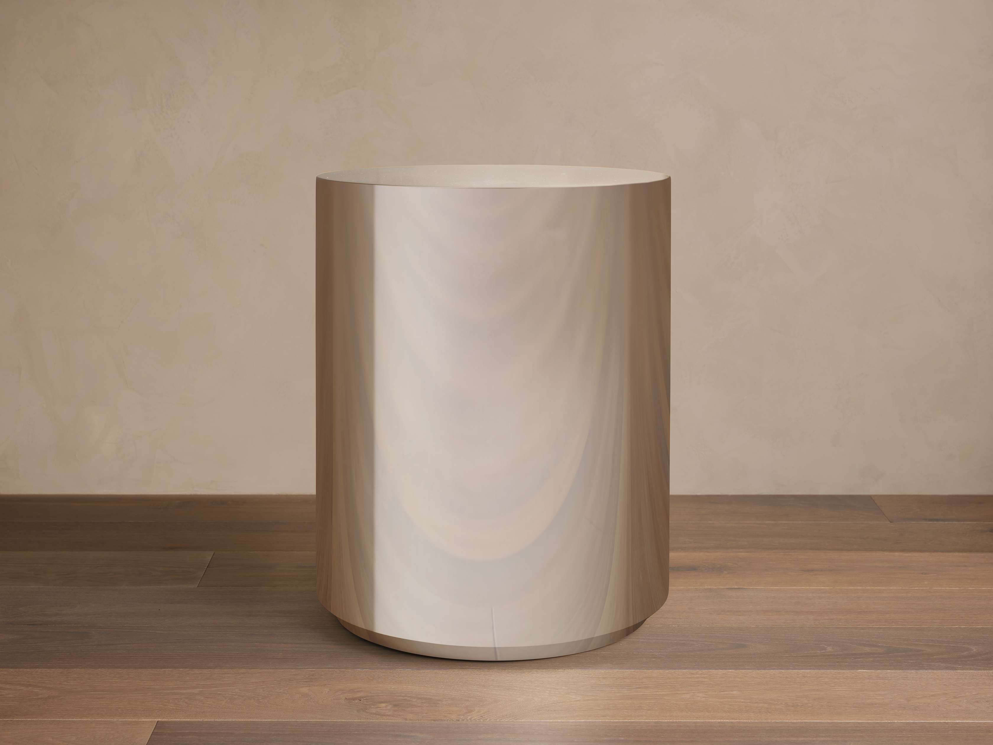 Cinzia Pedestal in Chrome – Arhaus