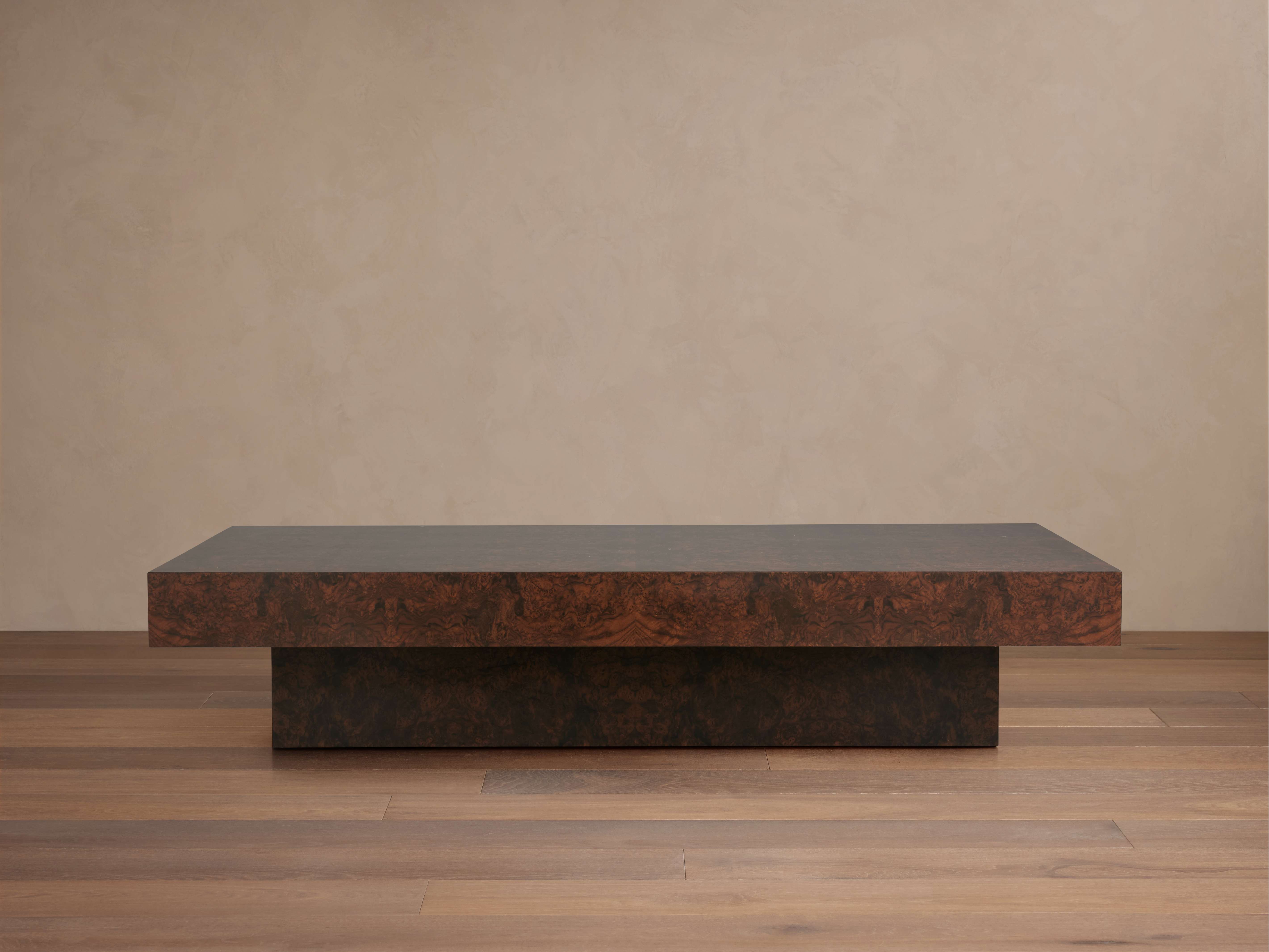 Cinzia Burl Coffee Table – Arhaus