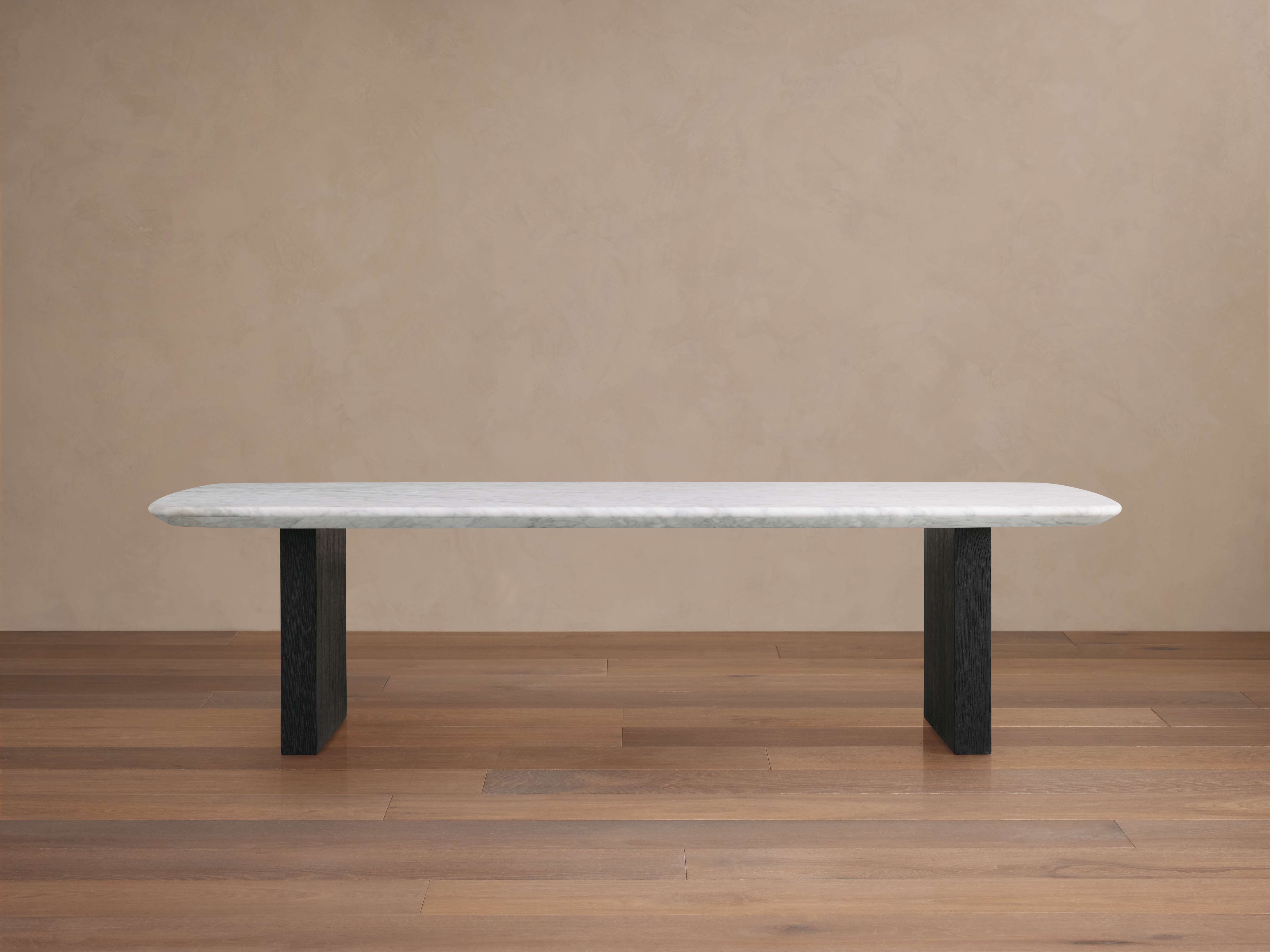 Saint Germain Stone Top Coffee Table with Clement Base