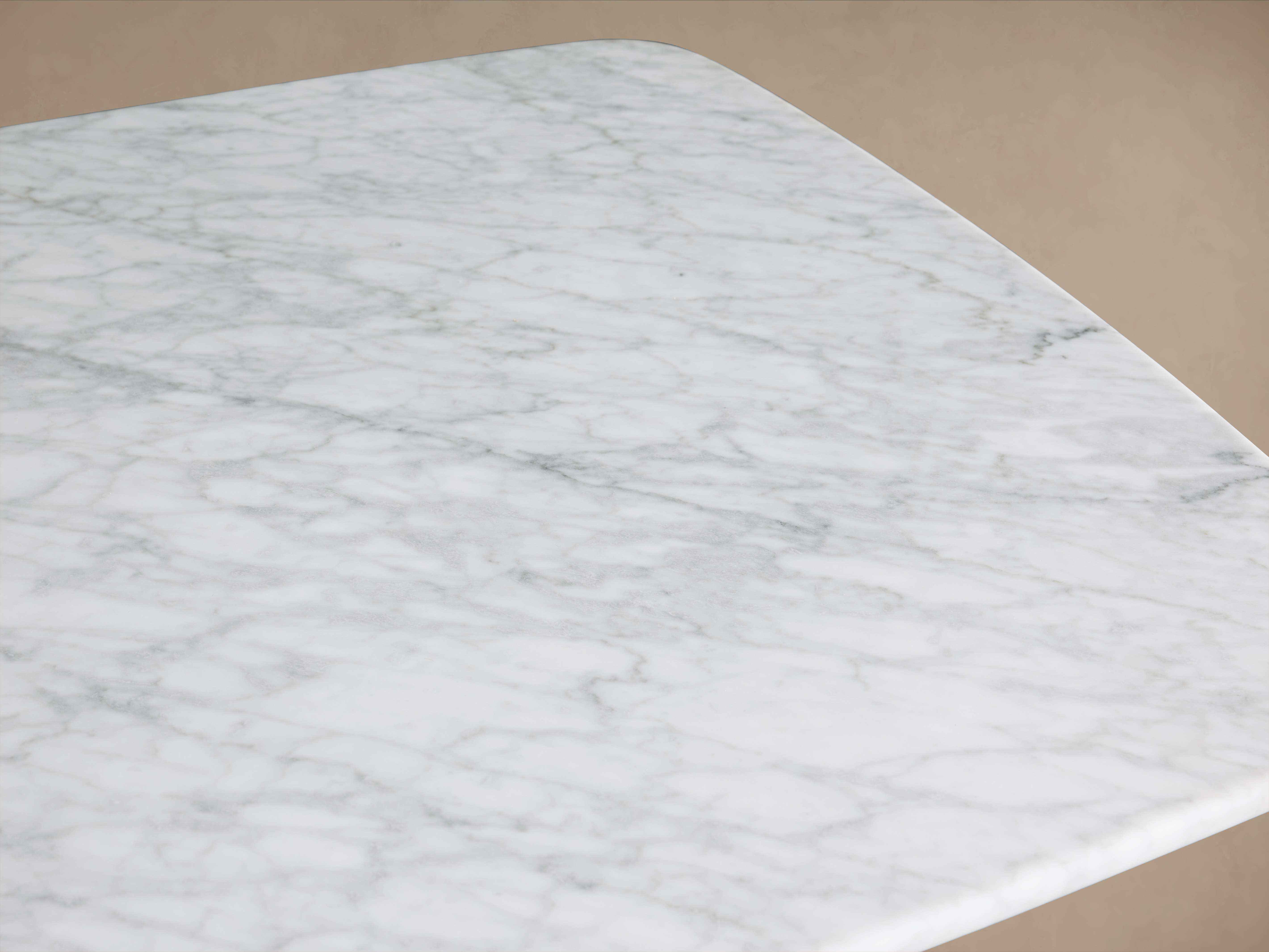 Saint Germain Stone Top Coffee Table with Clement Base