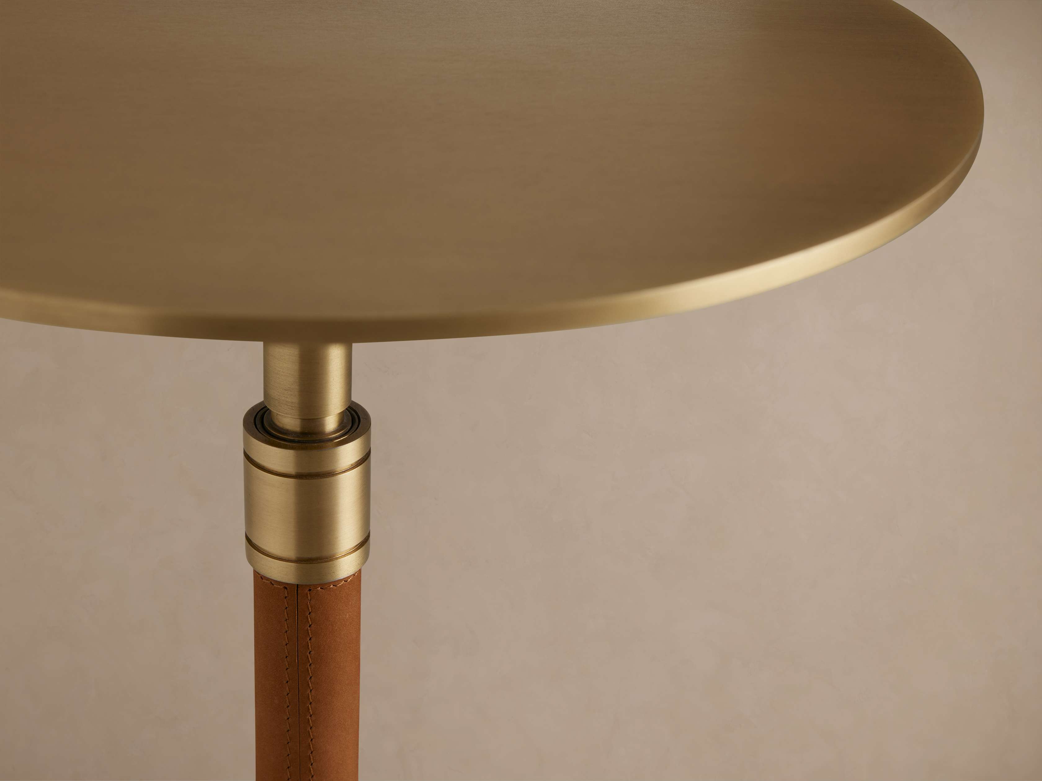 Ferdinand Leather Martini Table - Thumbnail 2